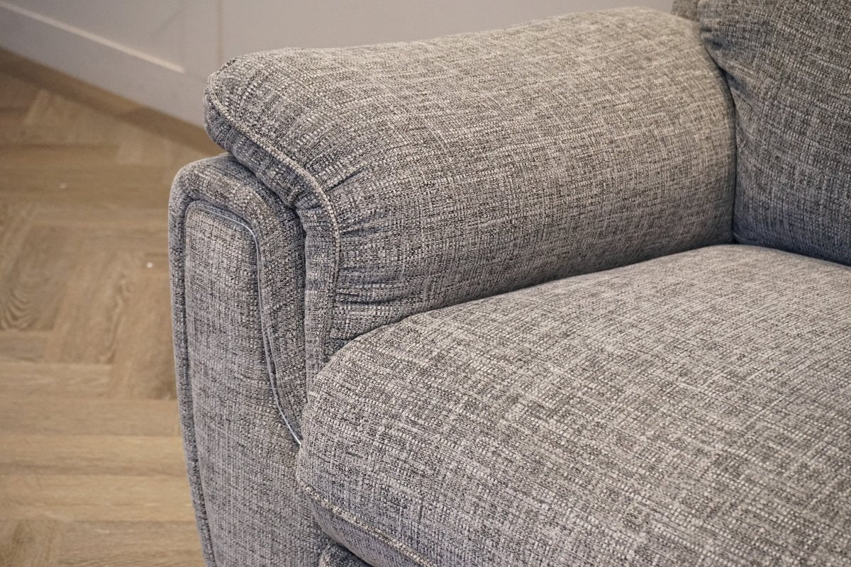 Ashbury 3 Seater Power Reclining Sofa, Chenille Weave Charcoal Grey - Image 7