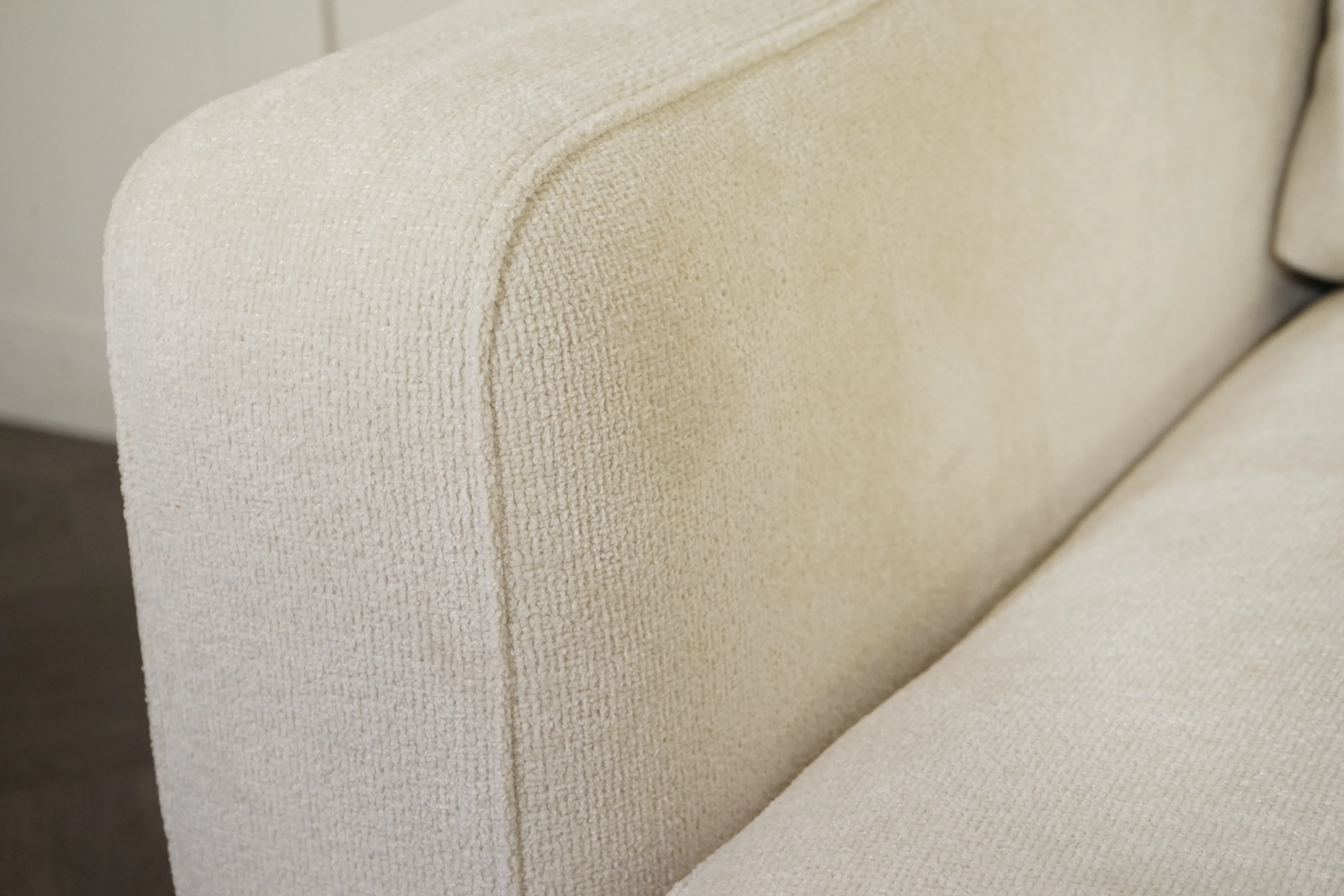 Bahrain Fabric Armchair, Ivory Mix - Image 6