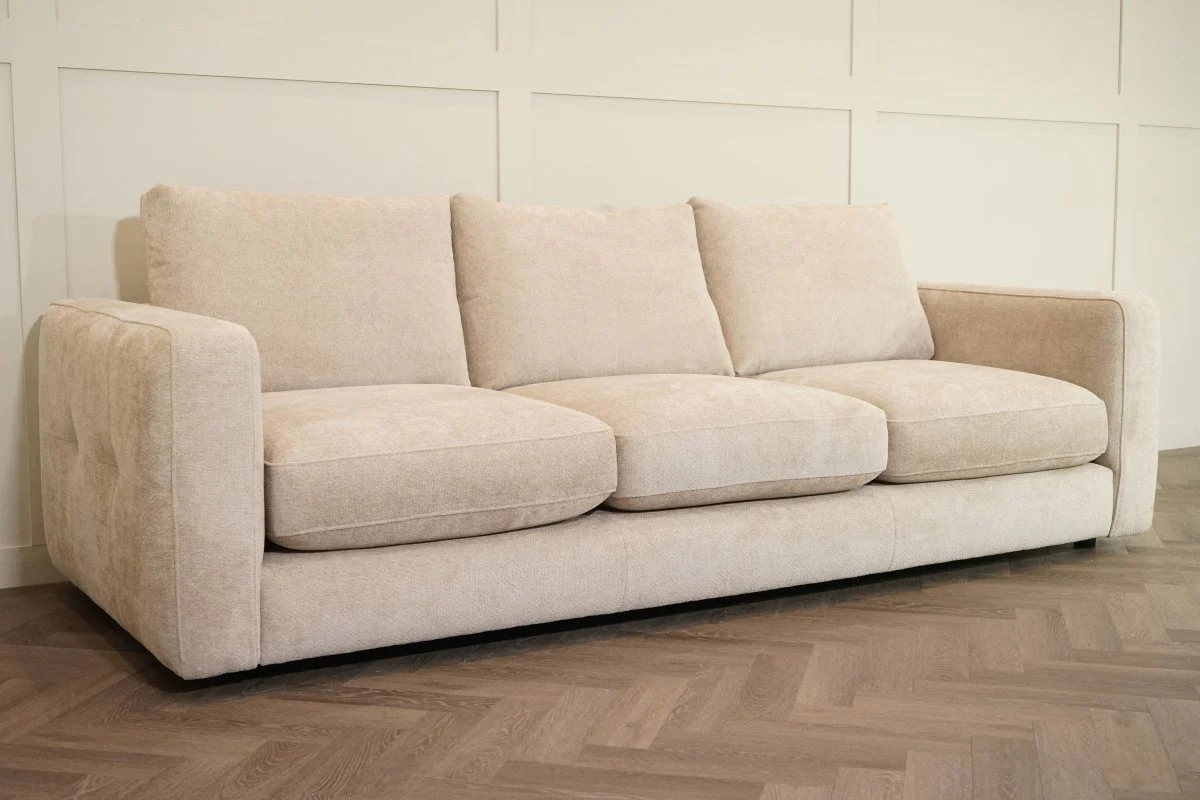 Bahrain Fabric Grand 4 Seater Sofa, Paddington Mink - Image 4