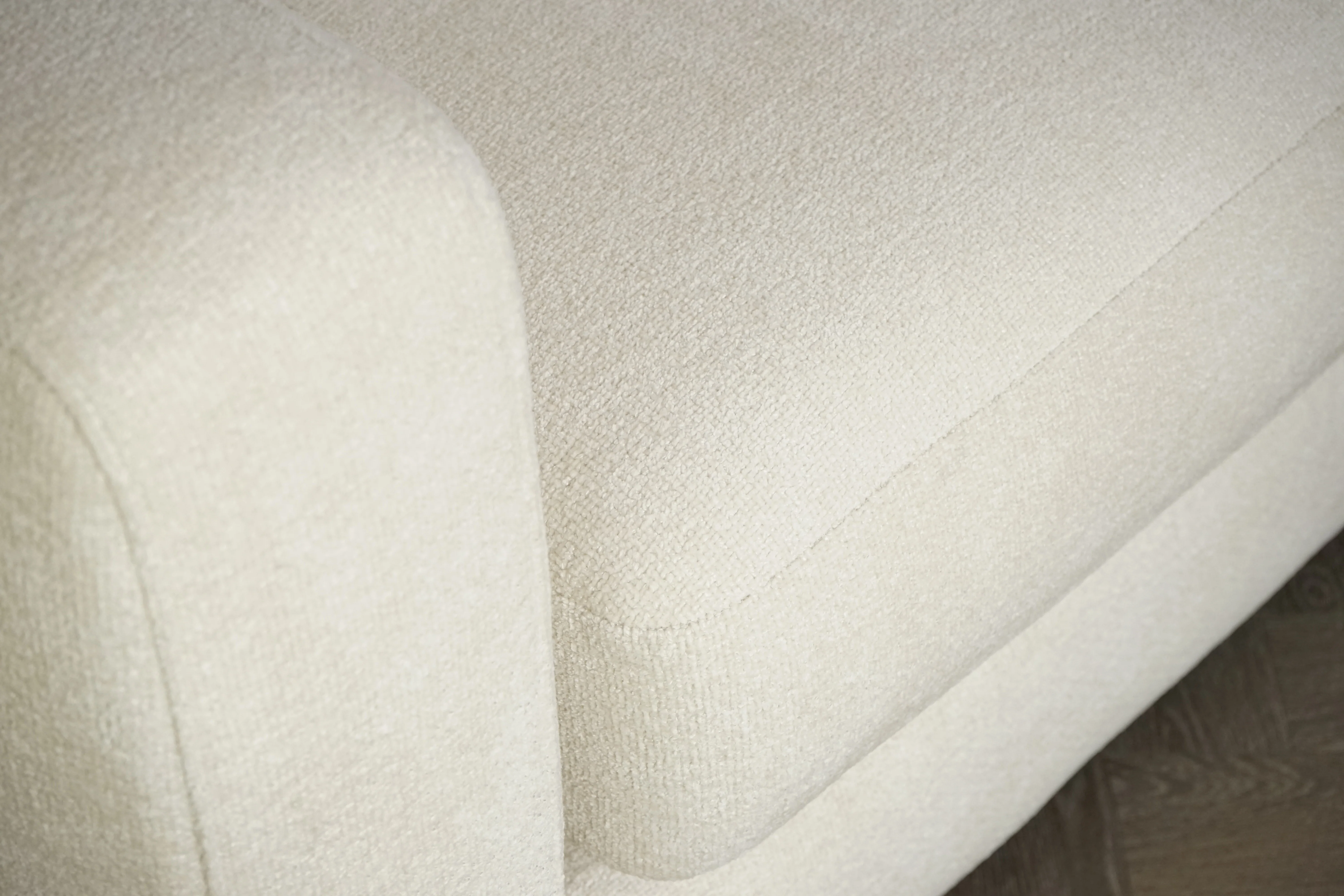 Bahrain Fabric Snuggler Chair, Ivory Mix - Image 8