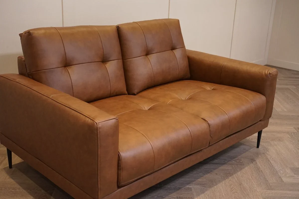 Bailey 2 x 2 Seater Leather Sofas, Premium Cocoa - Image 3