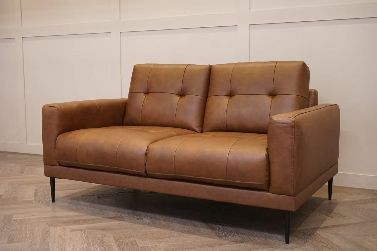 Bailey 2 x 2 Seater Leather Sofas, Premium Cocoa - Image 4