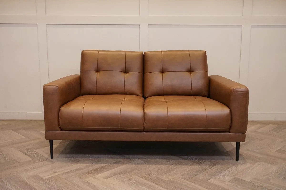 Bailey 2 x 2 Seater Leather Sofas, Premium Cocoa - Image 5