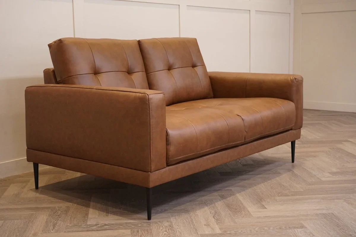 Bailey 2 x 2 Seater Leather Sofas, Premium Cocoa - Image 6