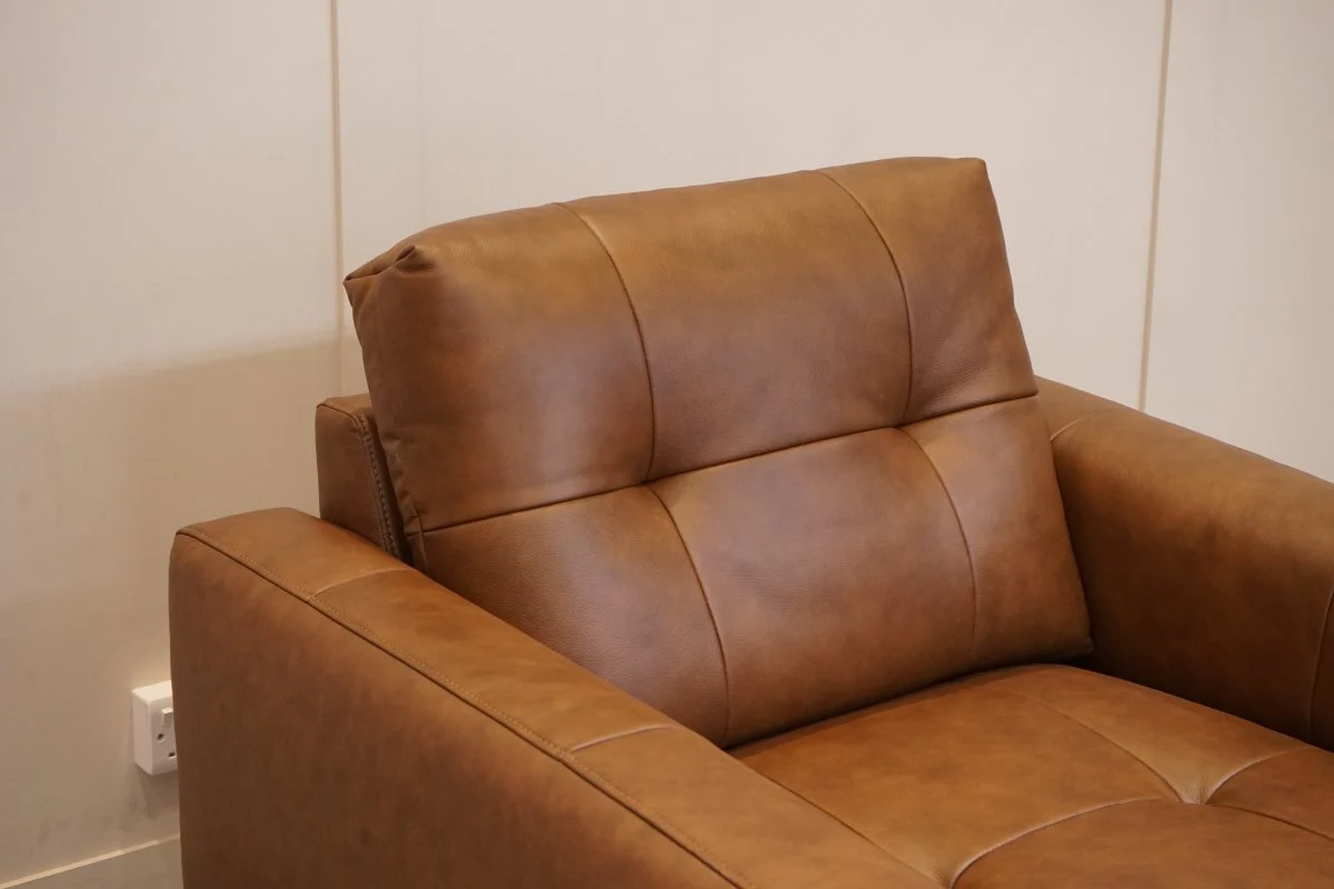 Bailey Leather Armchair, Premium Cocoa - Image 7