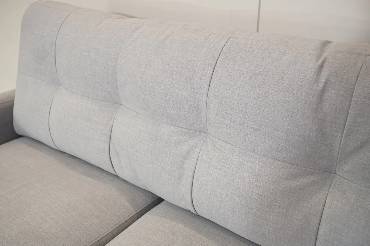 Barbican 2 Seater Sofa Bed, Soft Weave Light Grey - Image 11