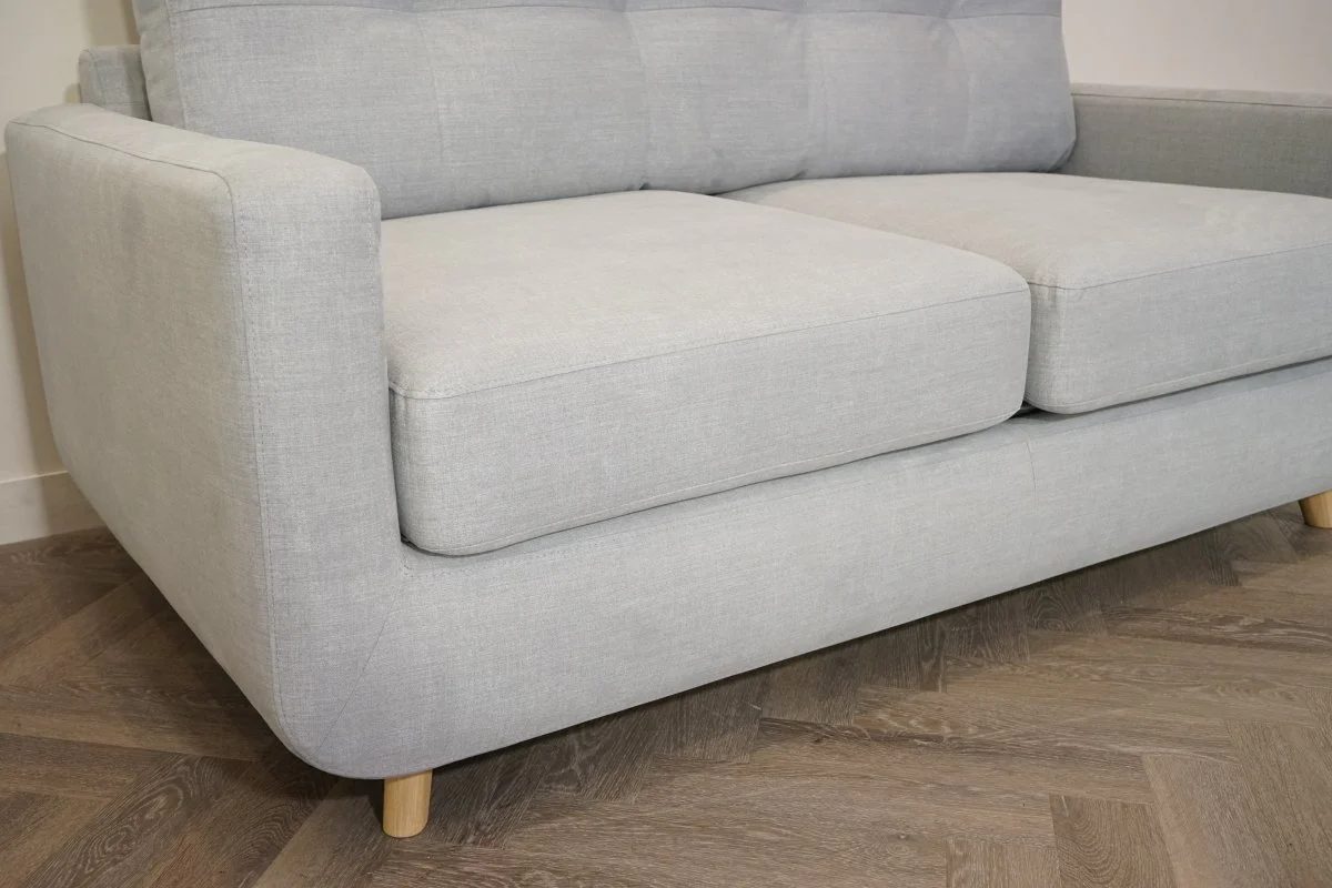 Barbican 2 Seater Sofa Bed, Soft Weave Light Grey - Image 4