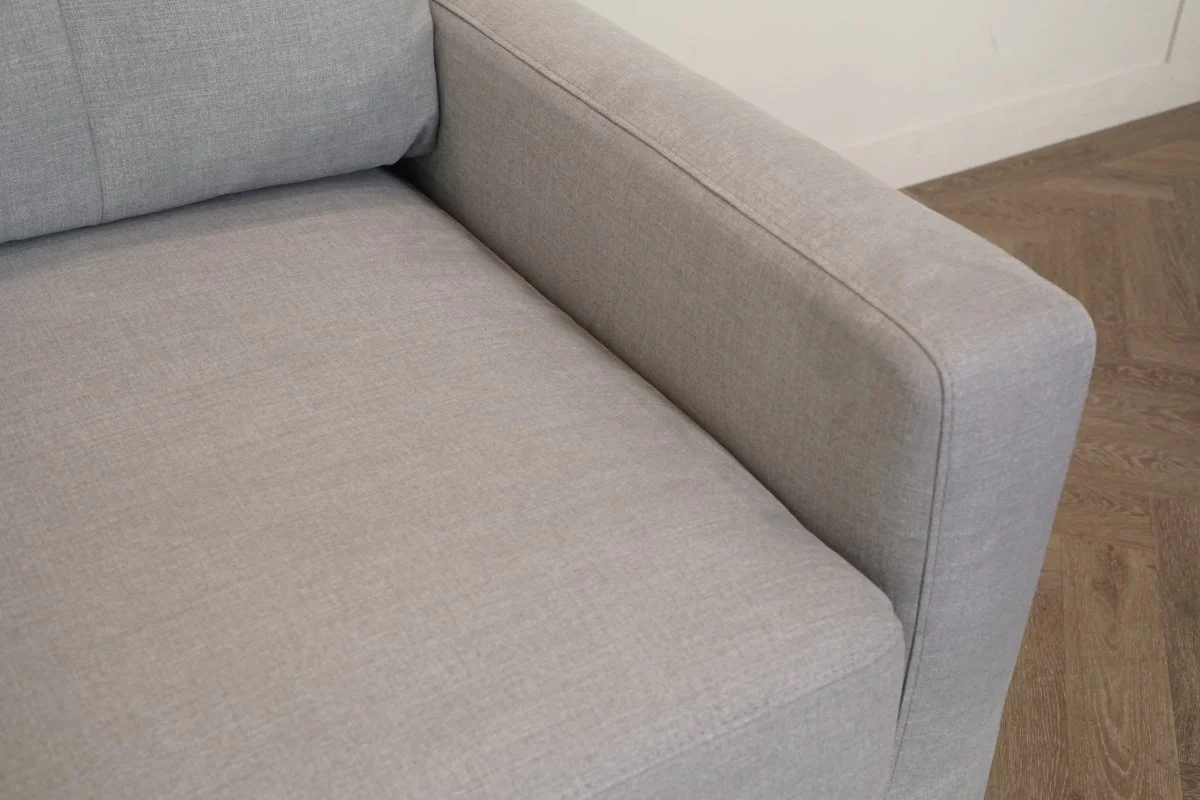 Barbican 2 Seater Sofa Bed, Soft Weave Light Grey - Image 7