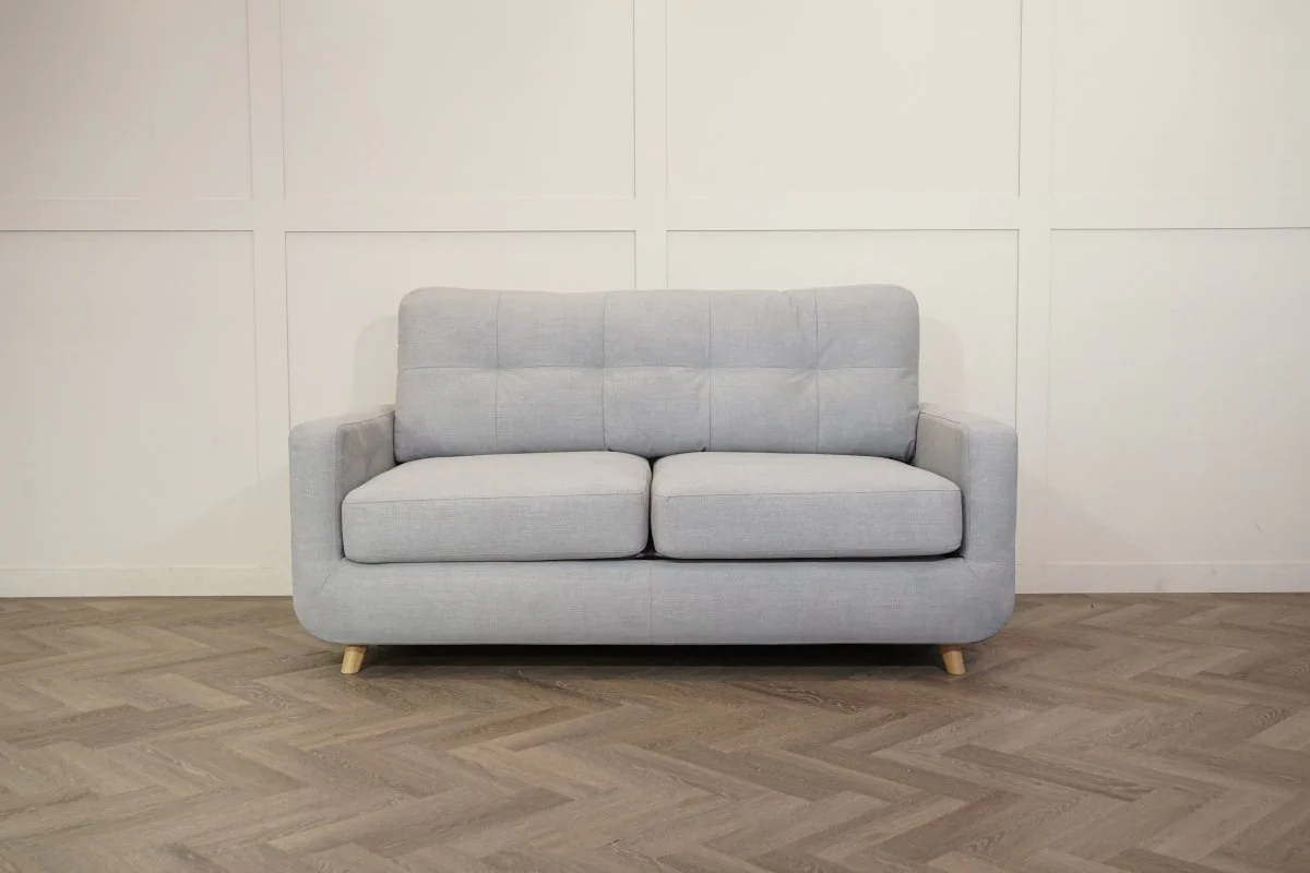 Barbican 2 Seater Sofa Bed, Soft Weave Light Grey - Image 9