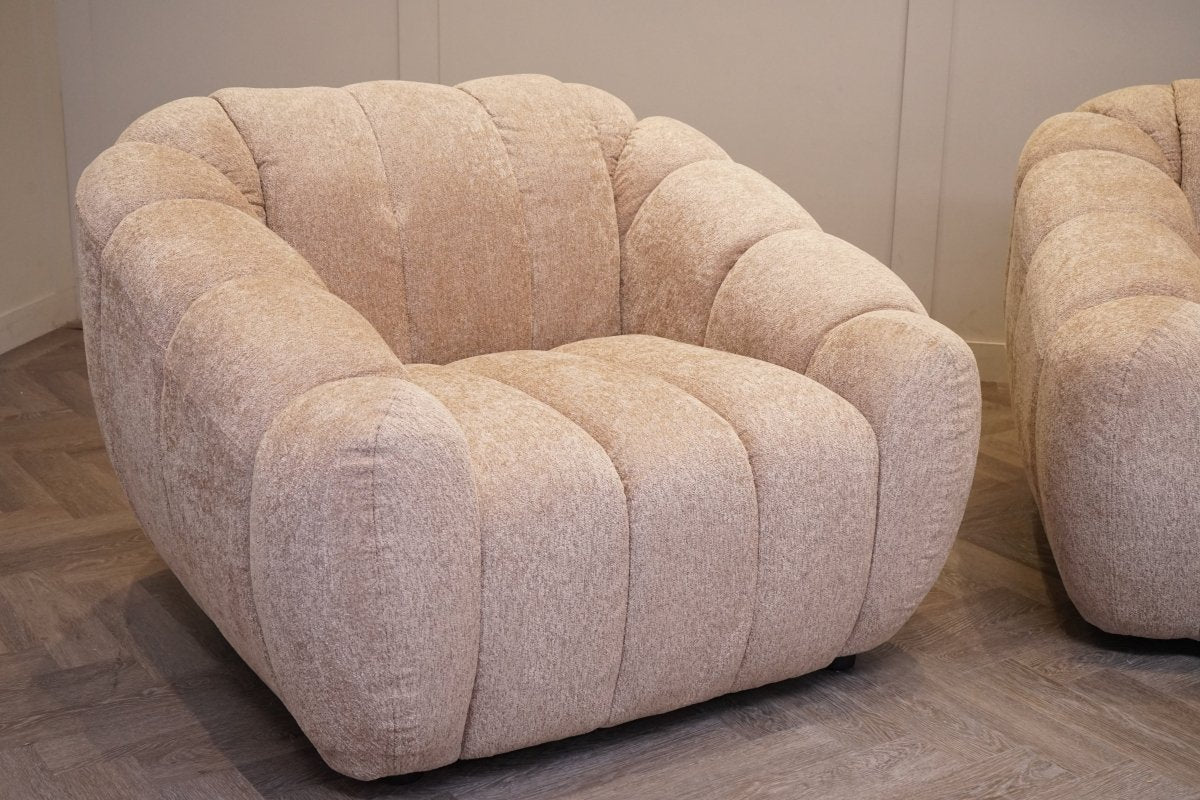 Bubble Large 3 Seater Sofa & Armchair, Cashmere Sand - Image 9