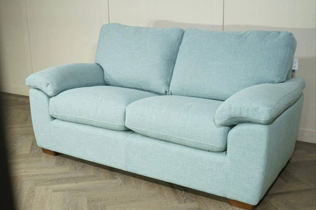 Camden Medium 2 Seater Sofa, Linen Dark Duck Egg - Image 4