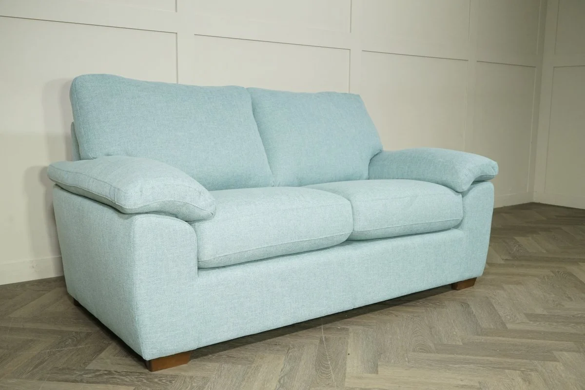 Camden Medium 2 Seater Sofa, Linen Dark Duck Egg - Image 6