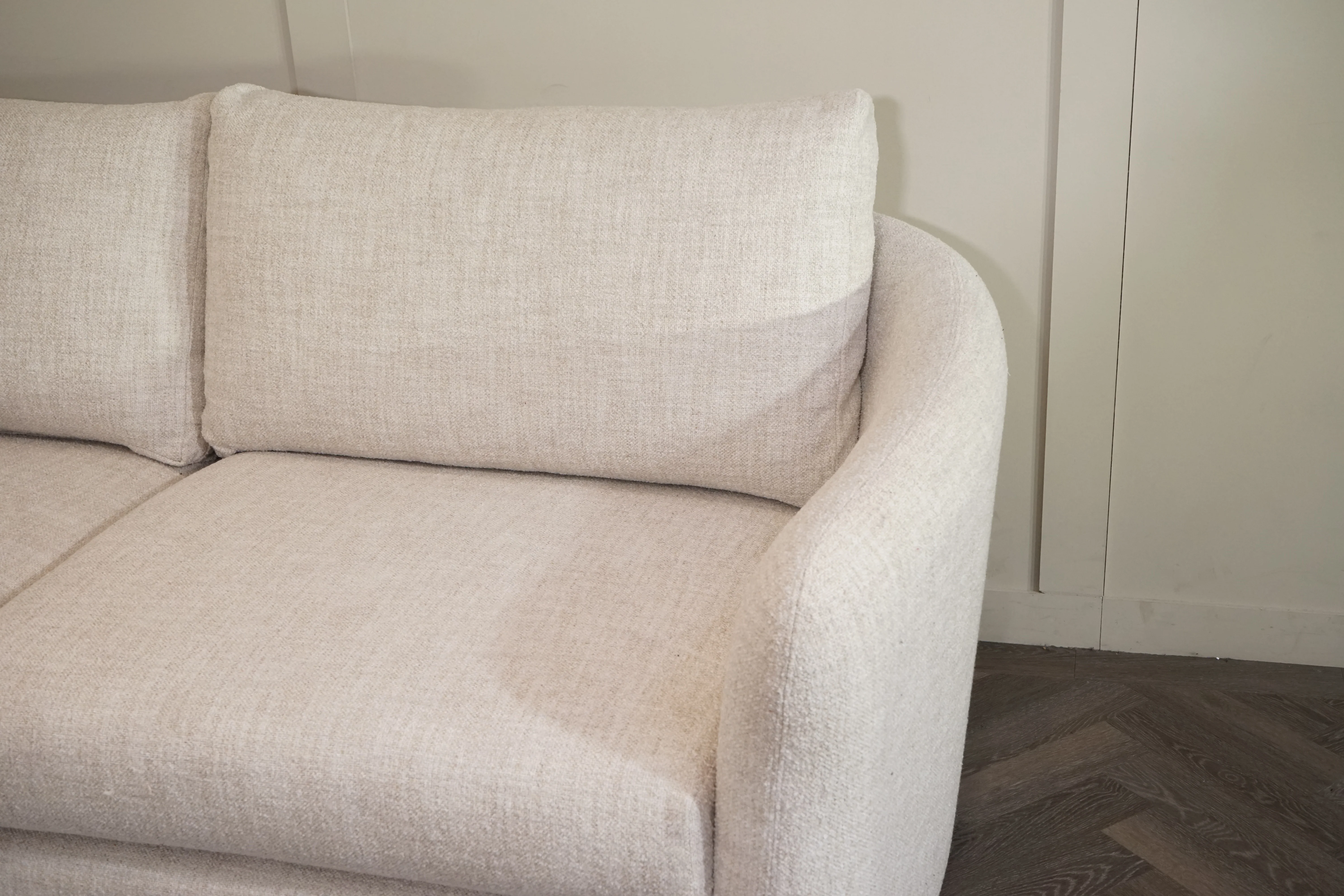 Carnaby RHF Corner Sofa & Footstool, Yukon Natural Mix - Image 7