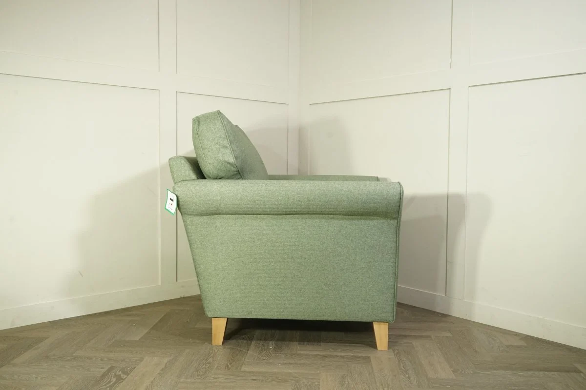 Charlotte II Armchair, Brushed Tweed Green - Image 4