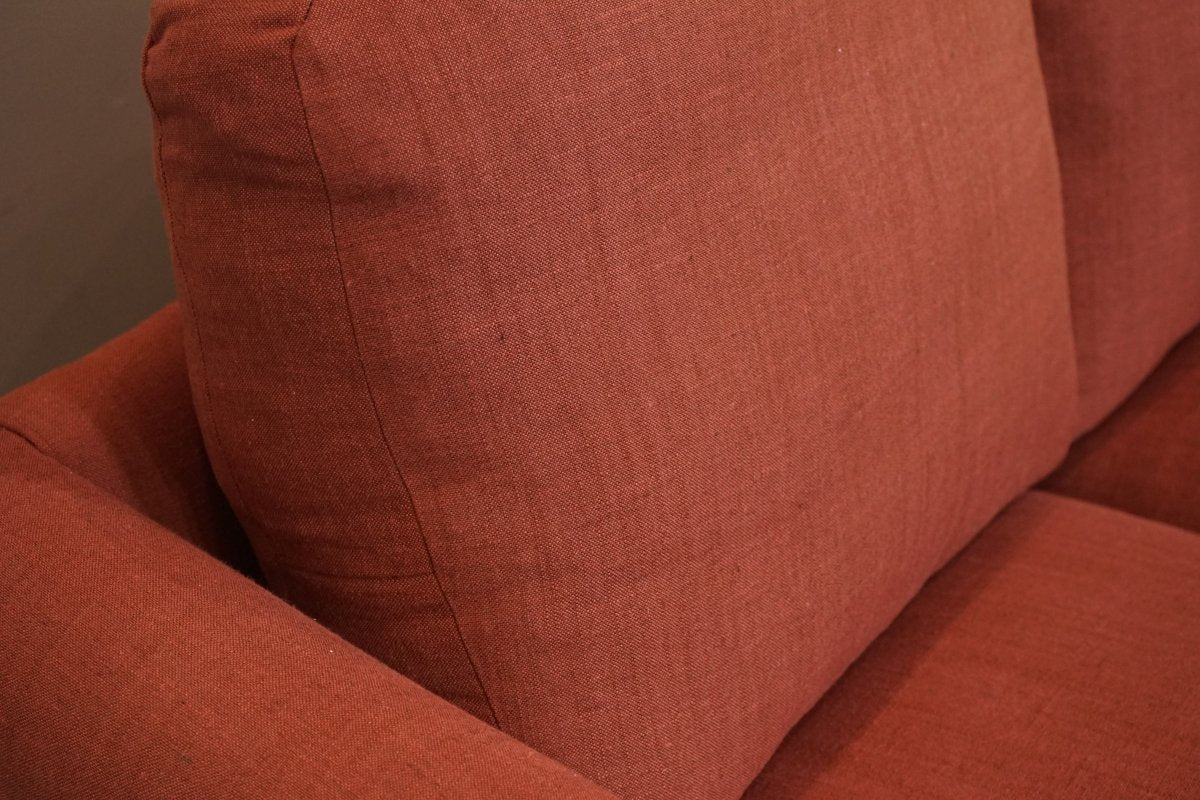 Clover Small 2 Seater Sofa, Relaxed Linen Auburn - Image 6