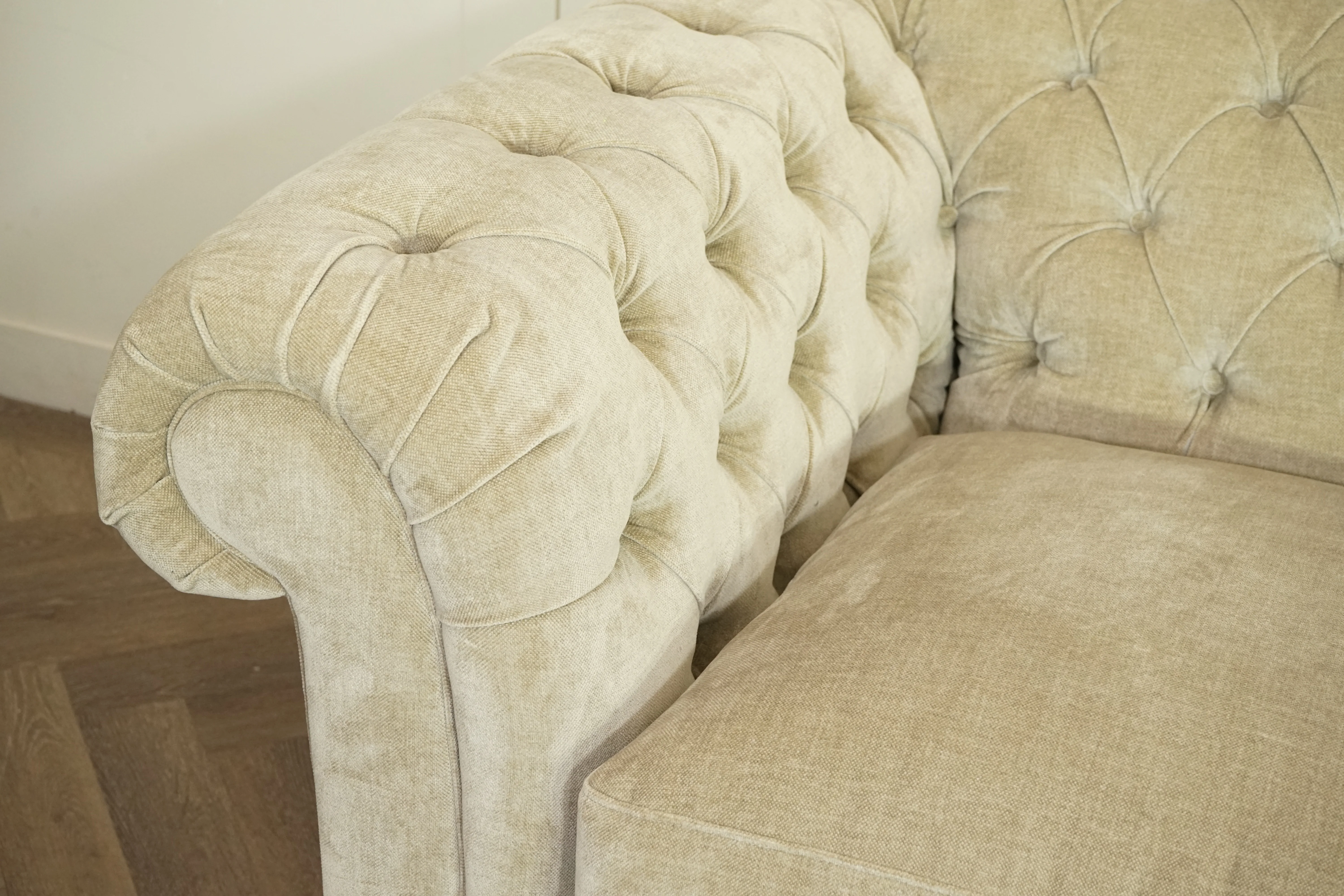 Cromwell Large 3 Seater Sofa, Soft Chenille Oatmeal - Image 3