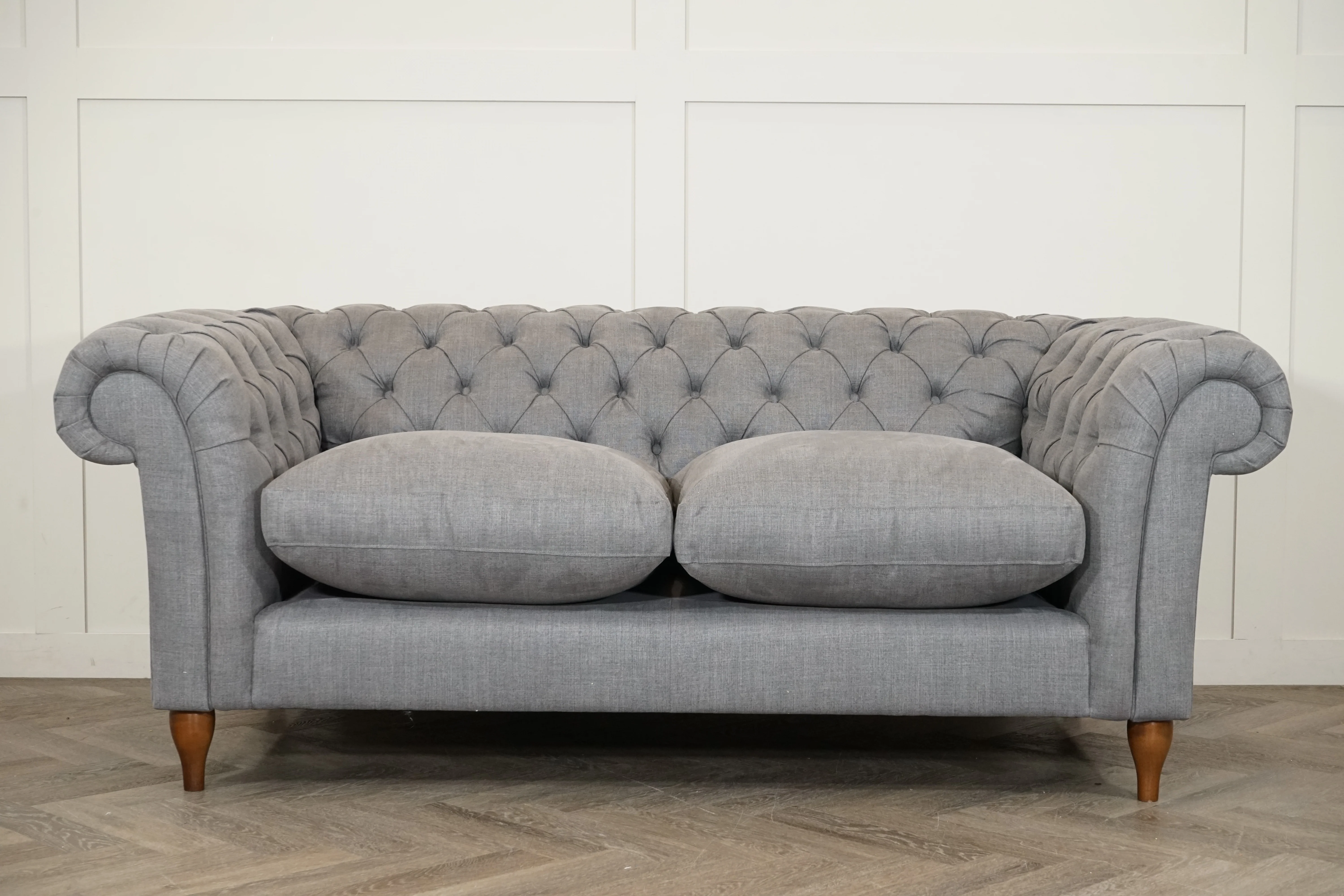 Cromwell Large 3 Seater Sofa, Soft Weave Steel - Image 6