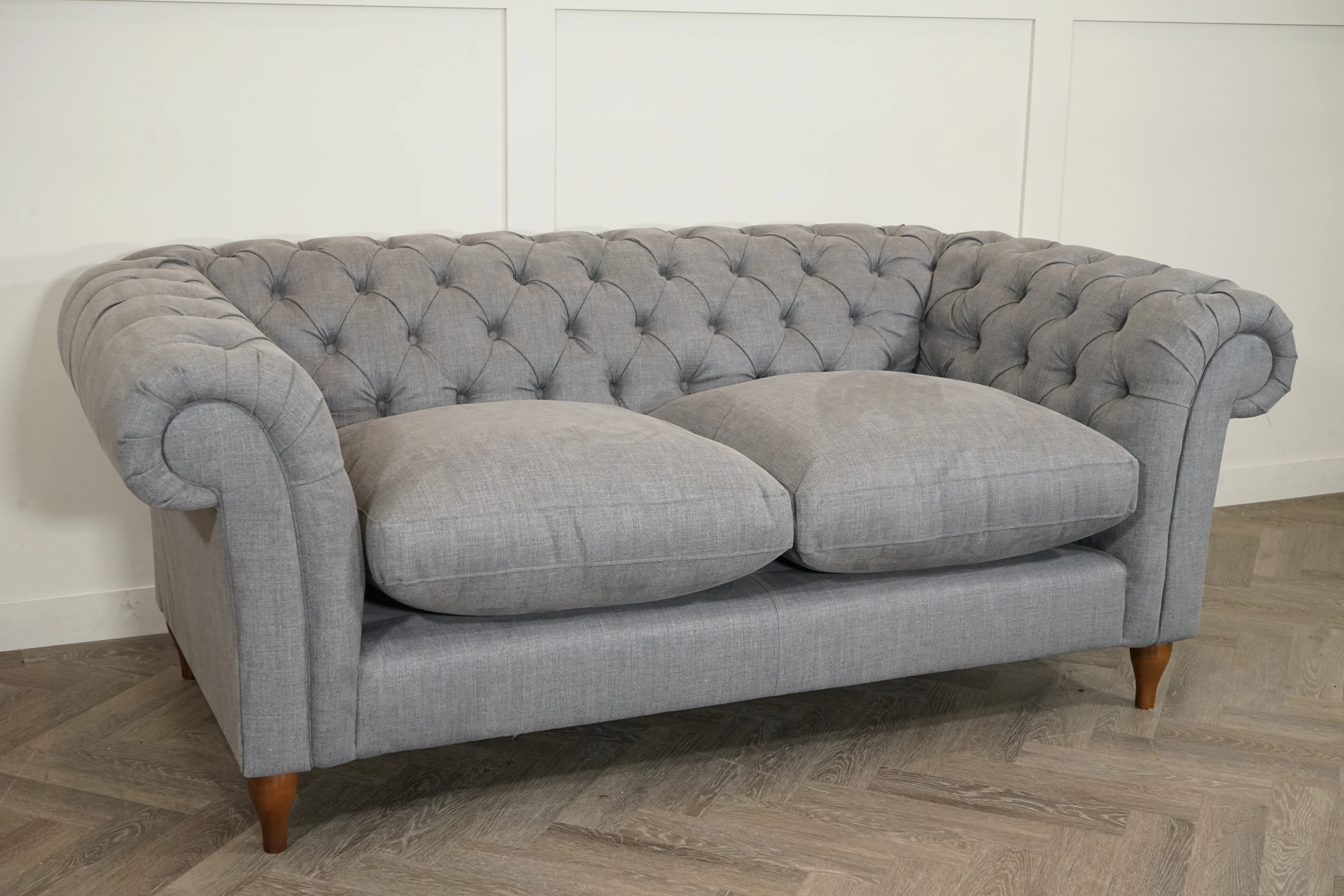 Cromwell Large 3 Seater Sofa, Soft Weave Steel - Image 8