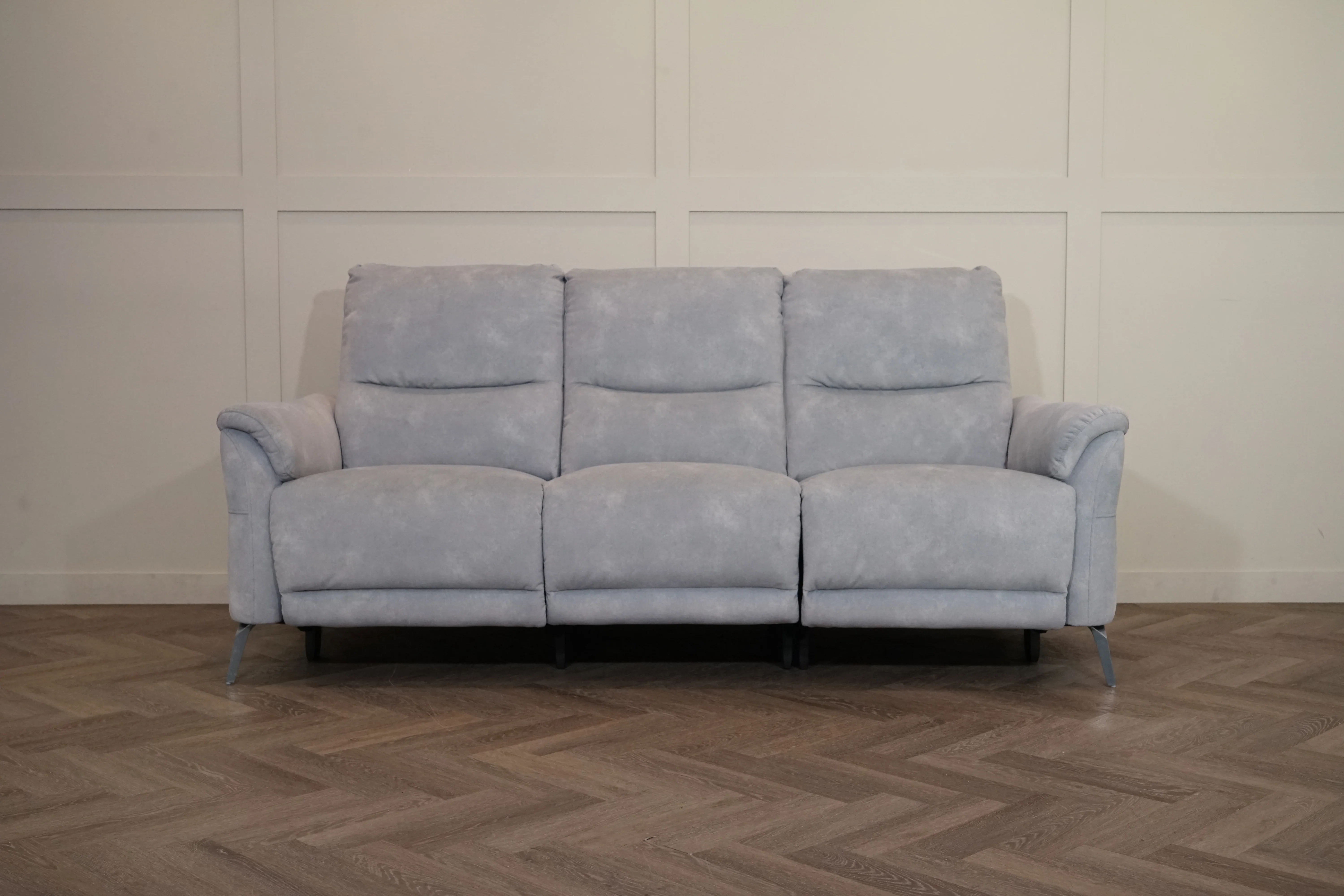 Daytona 3 Seater Fabric Power Recliner Sofa with Drop Down, Dexter Smoke - Image 10