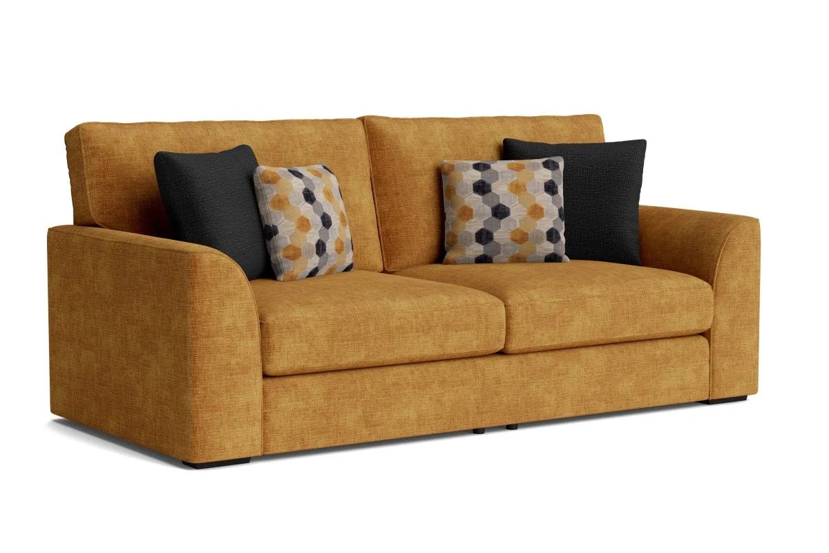 Emilia Large 3 Seater Fabric Sofa - Image 4