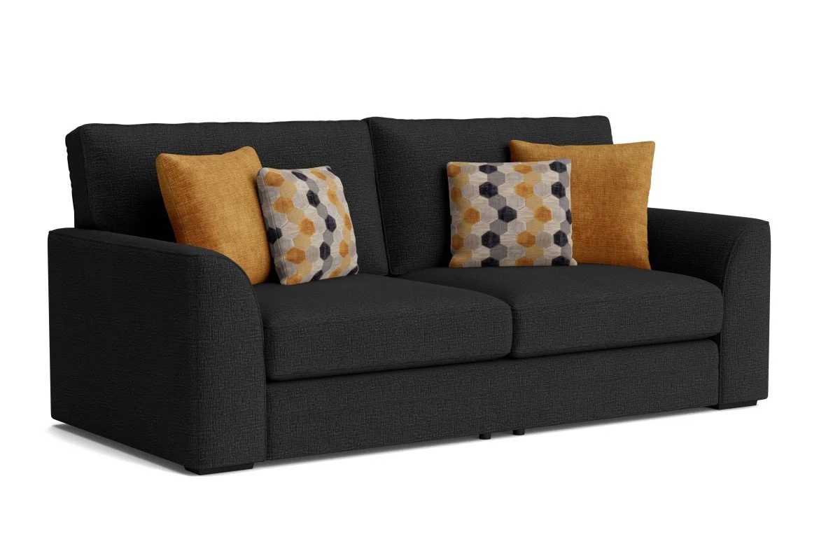 Emilia Large 3 Seater Fabric Sofa - Image 6