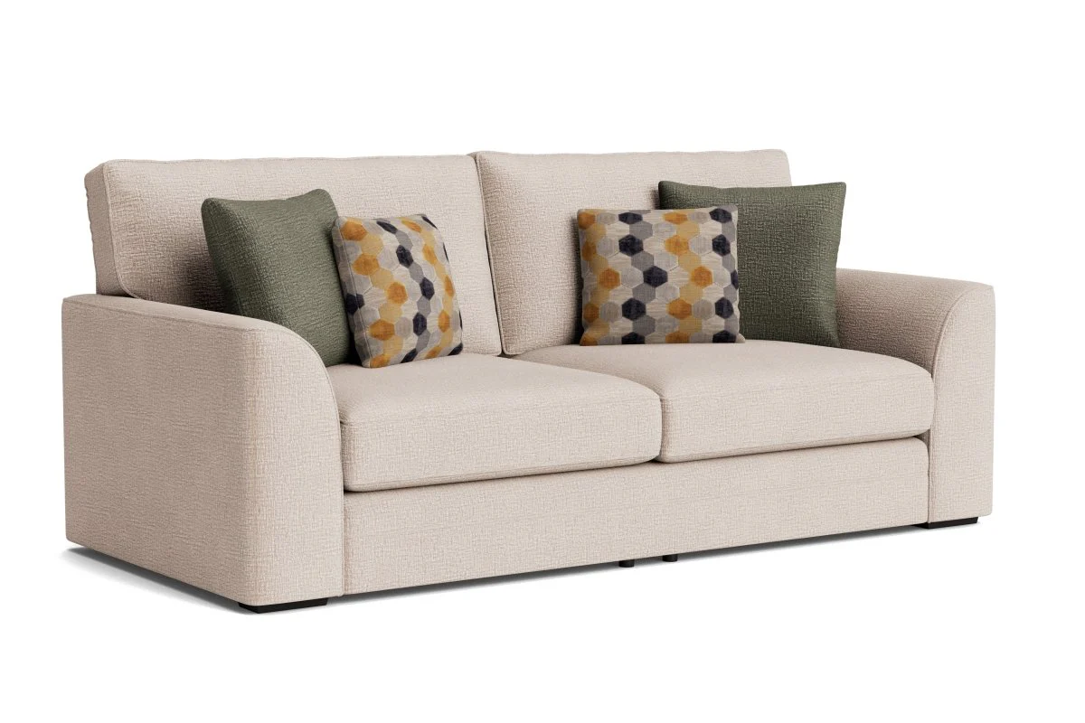 Emilia Large 3 Seater Fabric Sofa - Image 9