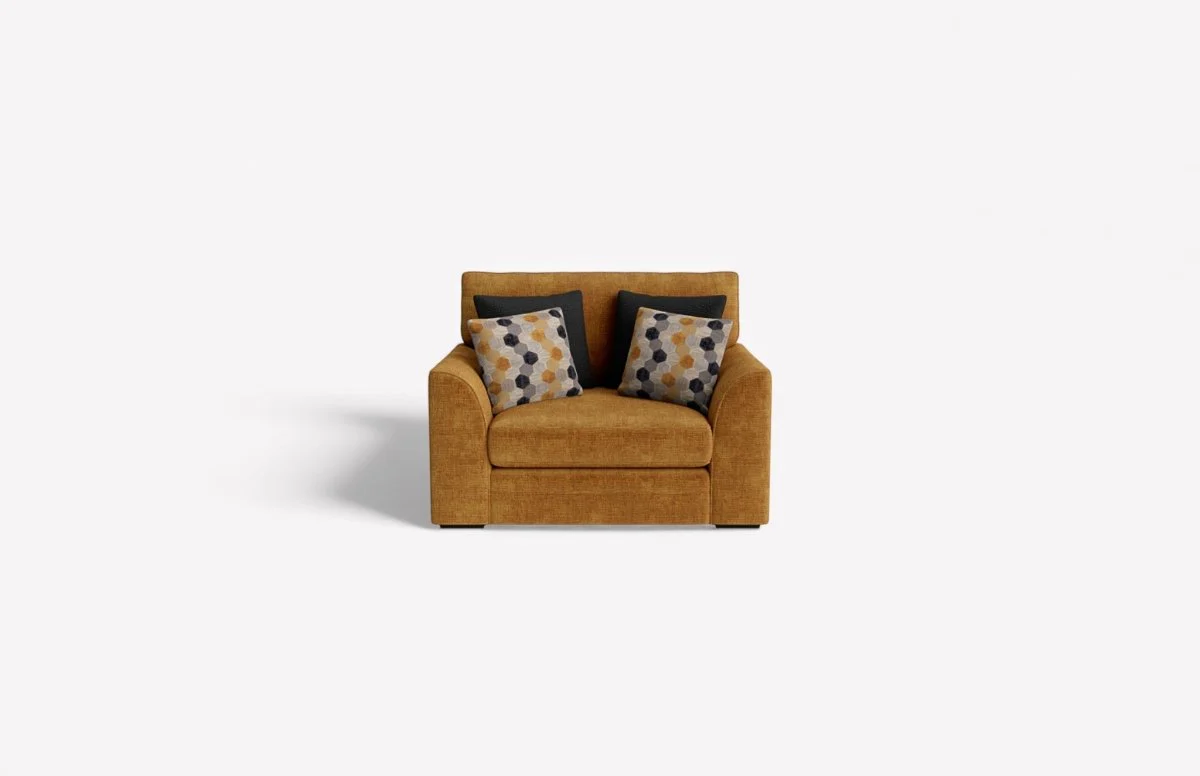 Emilia Large Fabric Loveseat - Image 4