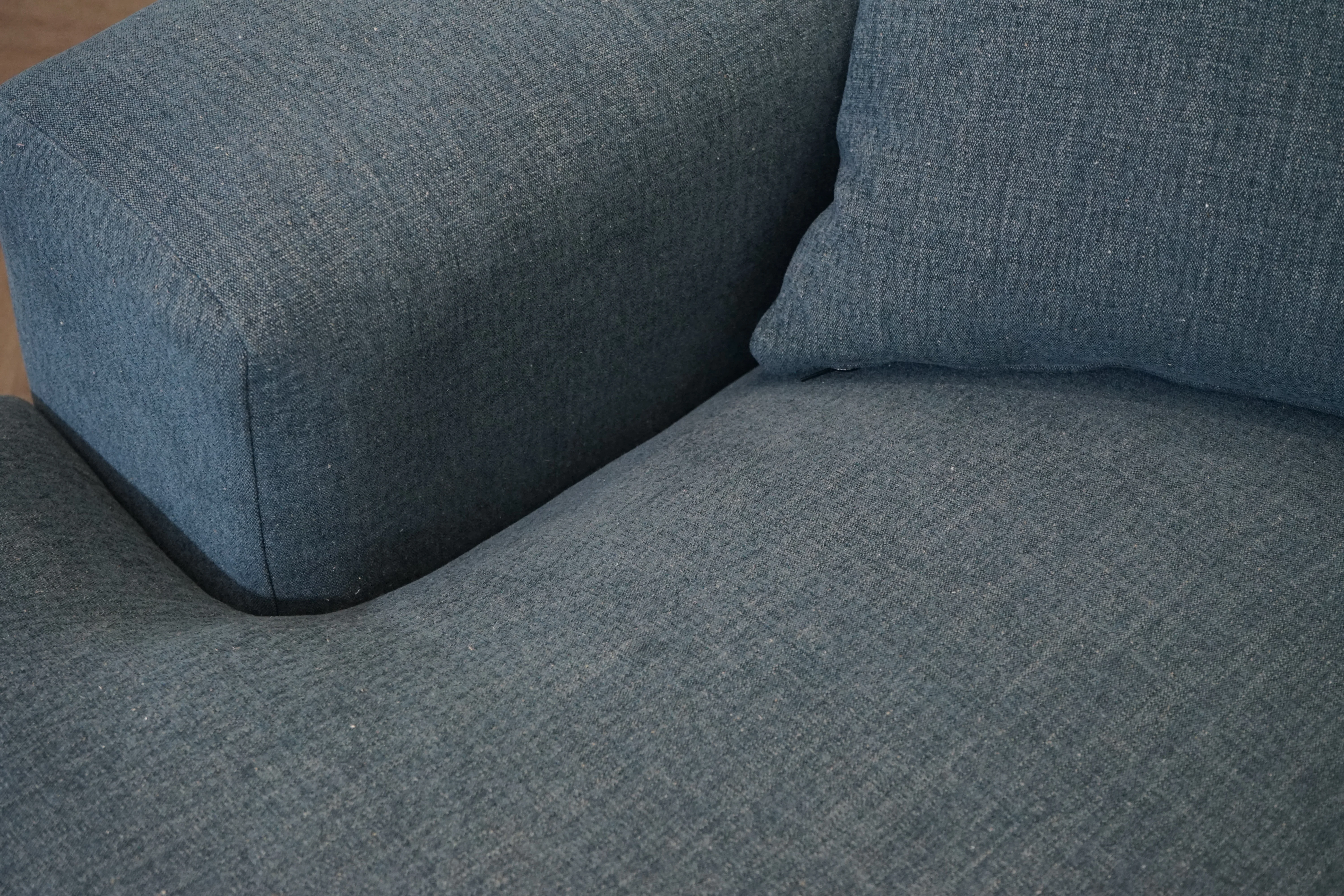 Giovanni Large Fabric Chaise Sofa Unit, Tuscan Midnight - Image 10