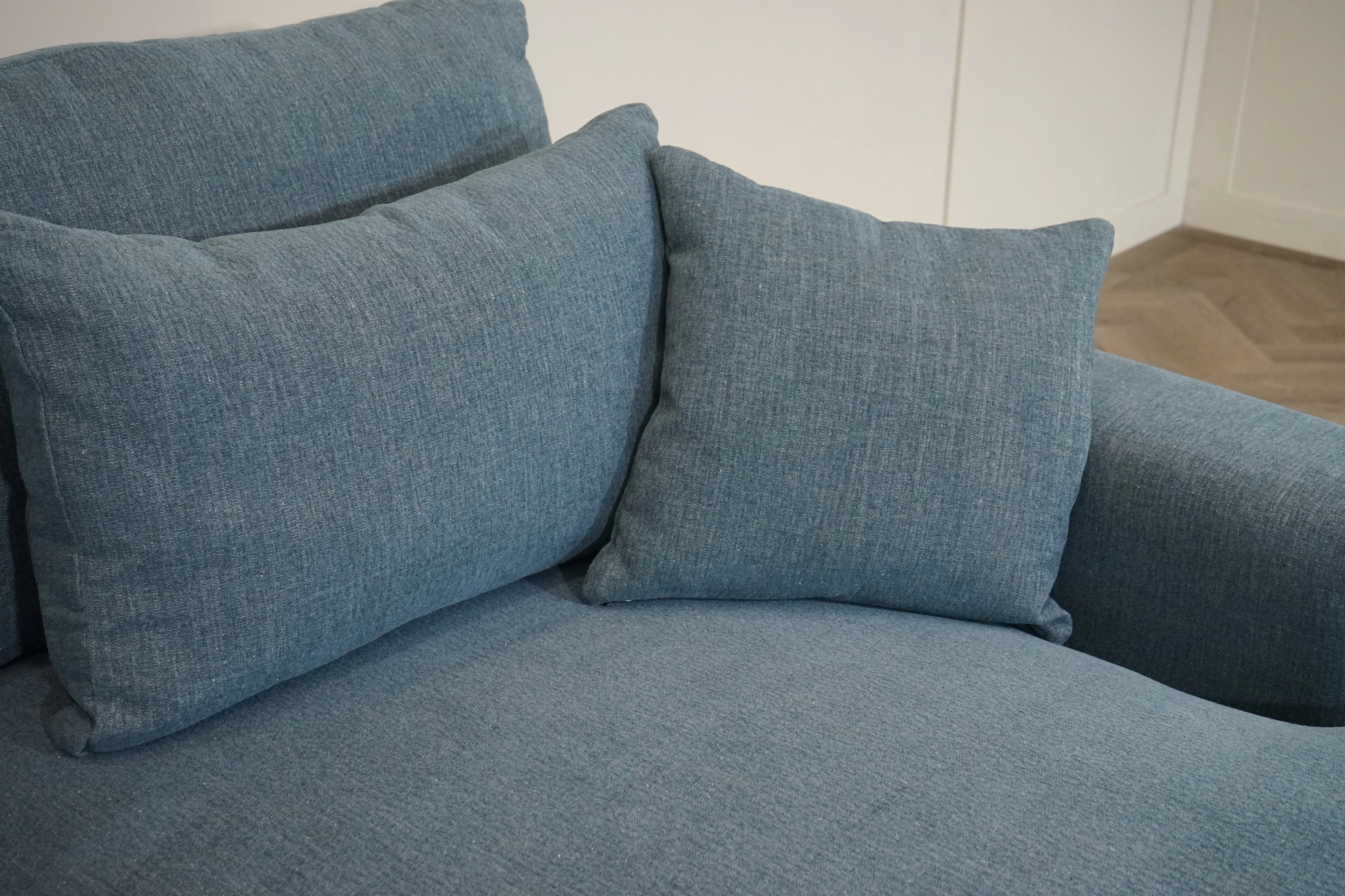 Giovanni Large Fabric Chaise Sofa Unit, Tuscan Midnight - Image 8