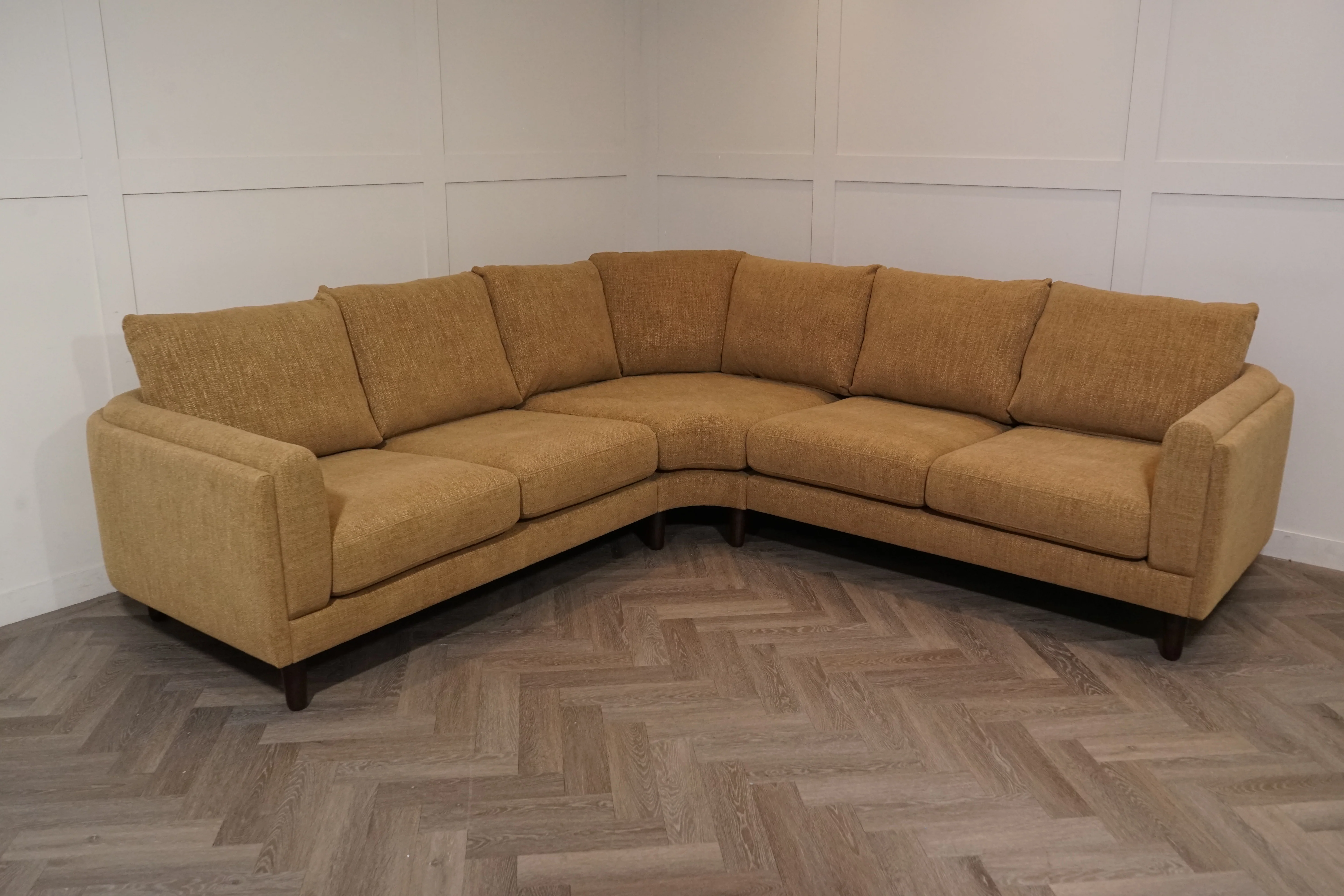 Harbour Corner Sofa, Basketweave Chenille Nutmeg - Image 8