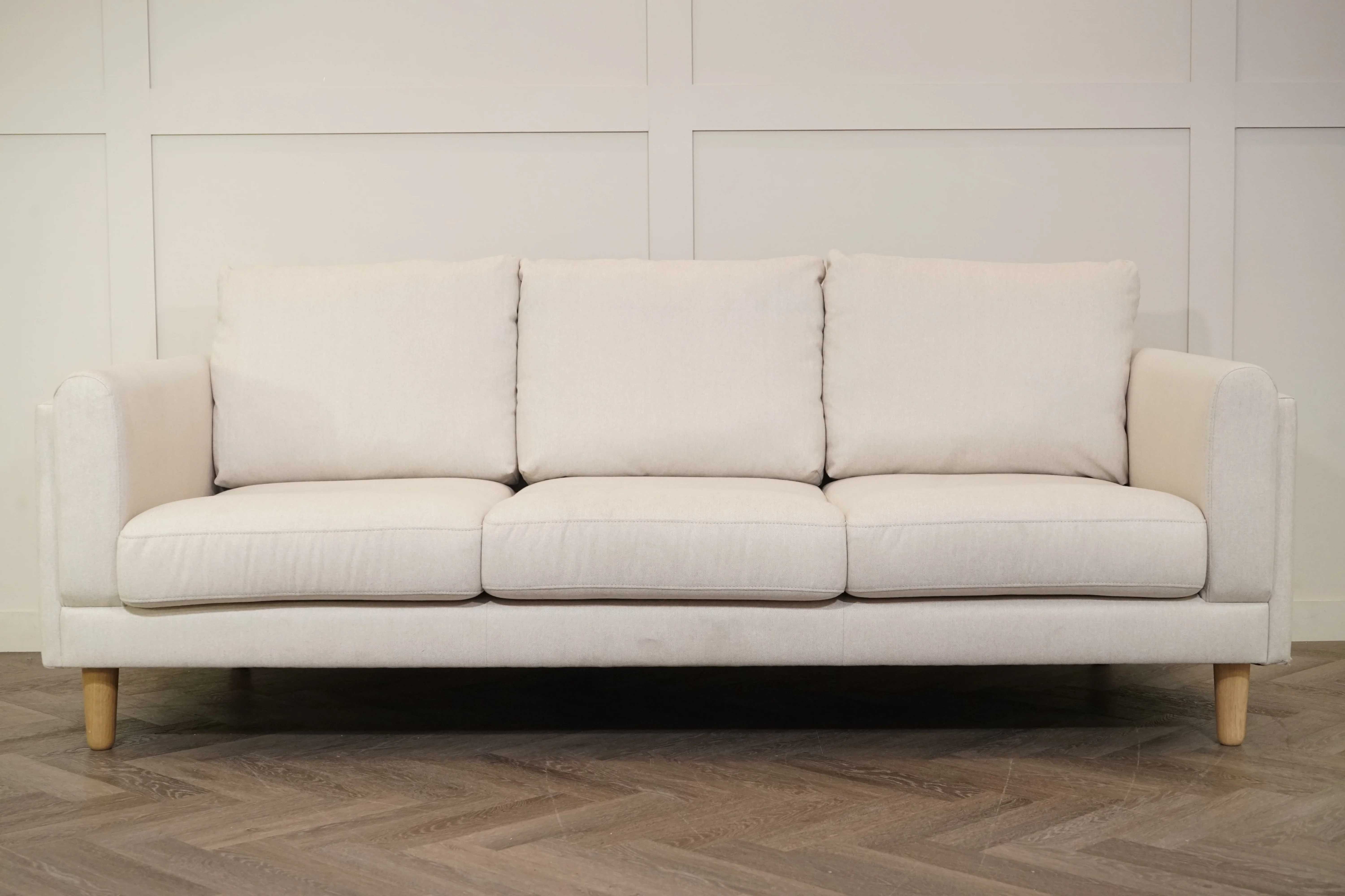 Harbour Grand 3 Seater Sofa, Brushed Tweed Natural - Image 3