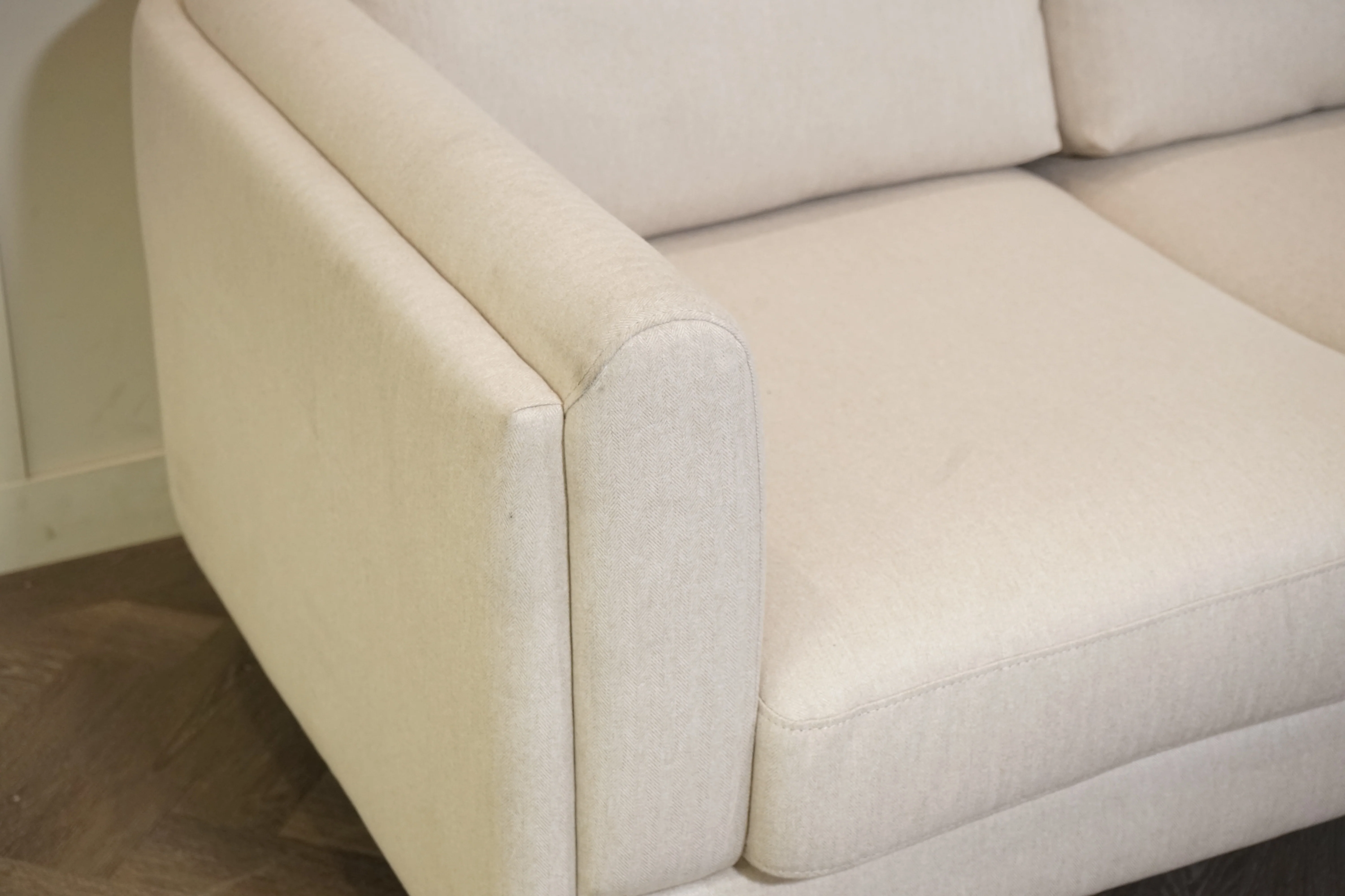 Harbour Grand 3 Seater Sofa, Brushed Tweed Natural - Image 4