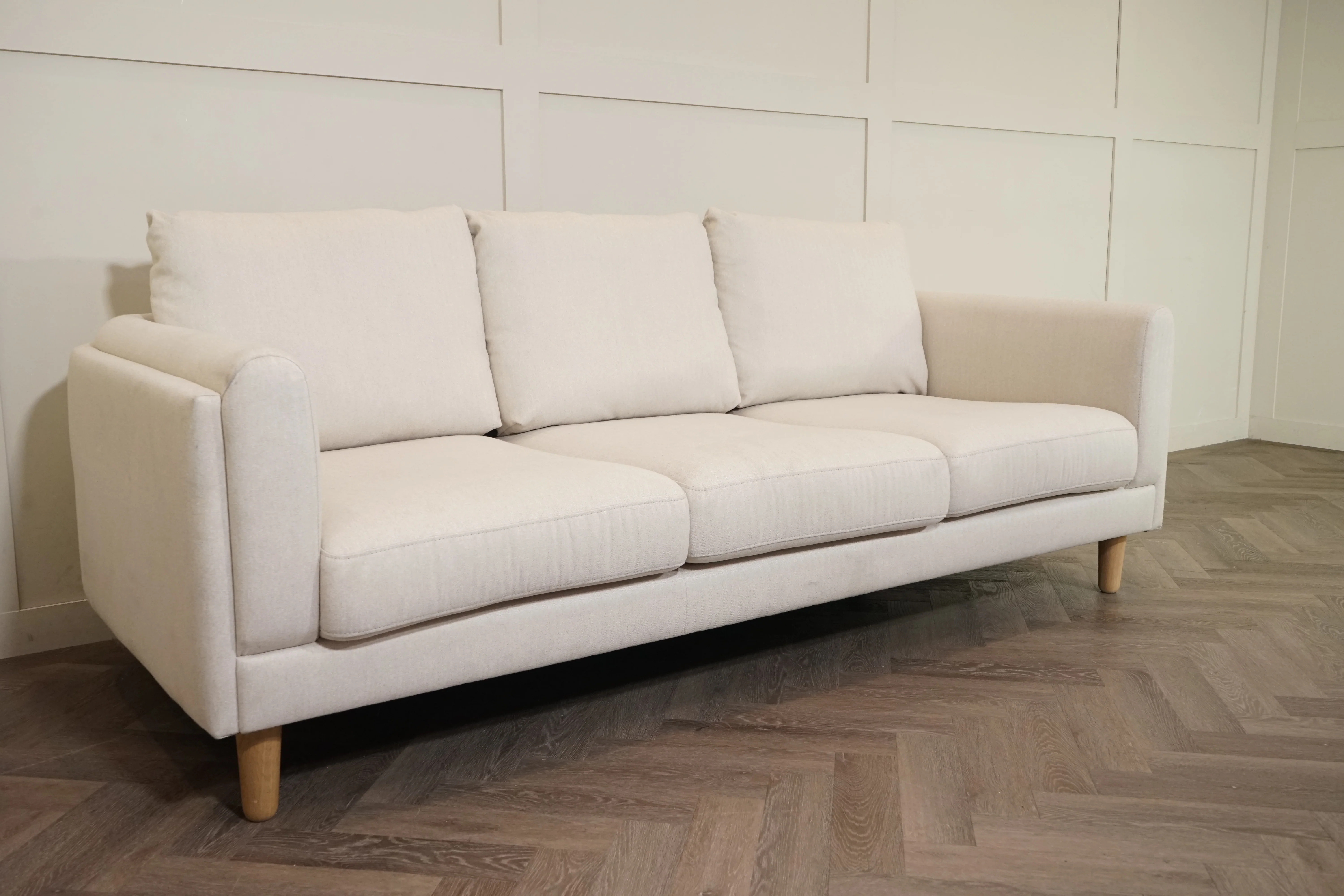 Harbour Grand 3 Seater Sofa, Brushed Tweed Natural - Image 5