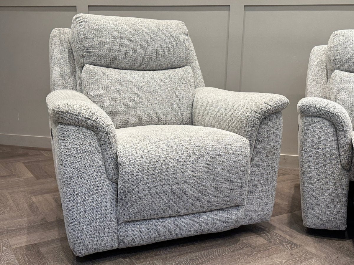 Henley 2+1+1 Seater Power Recliner Sofas, Heather Grey - Image 4