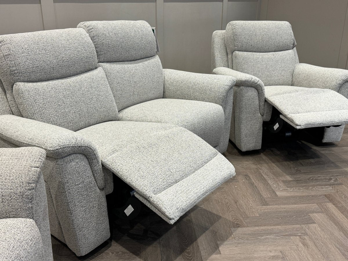 Henley 2+1+1 Seater Power Recliner Sofas, Heather Grey - Image 7