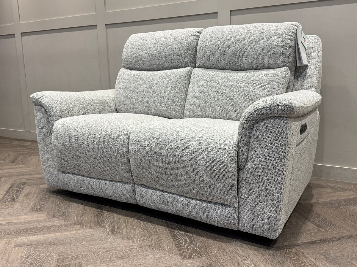 Henley 2+2 Seater Power Recliner Sofas, Heather Grey - Image 3