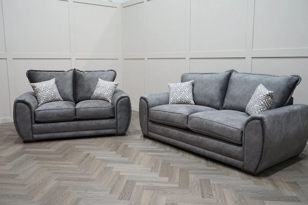 Hourglass 3 + 2.5 Seater Sofa Set, Dapple Mink - Image 3