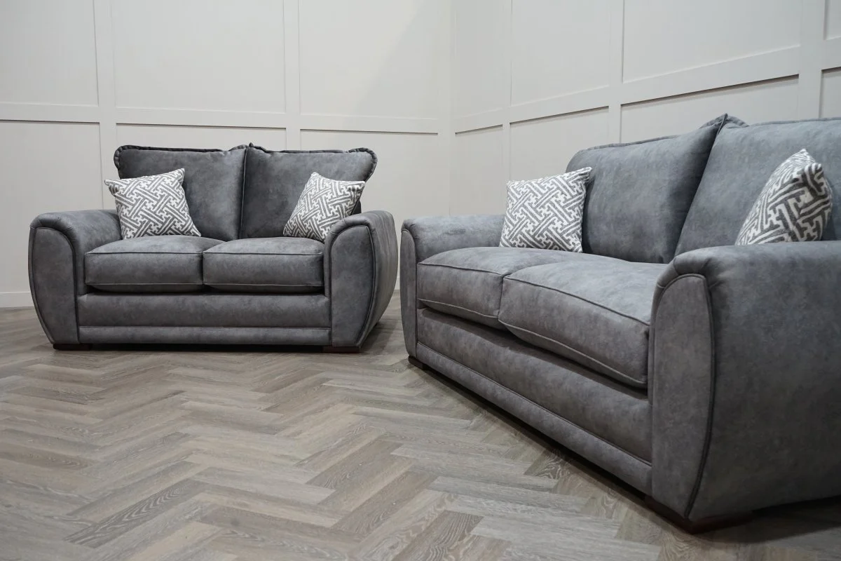 Hourglass 3 + 2.5 Seater Sofa Set, Dapple Mink - Image 9