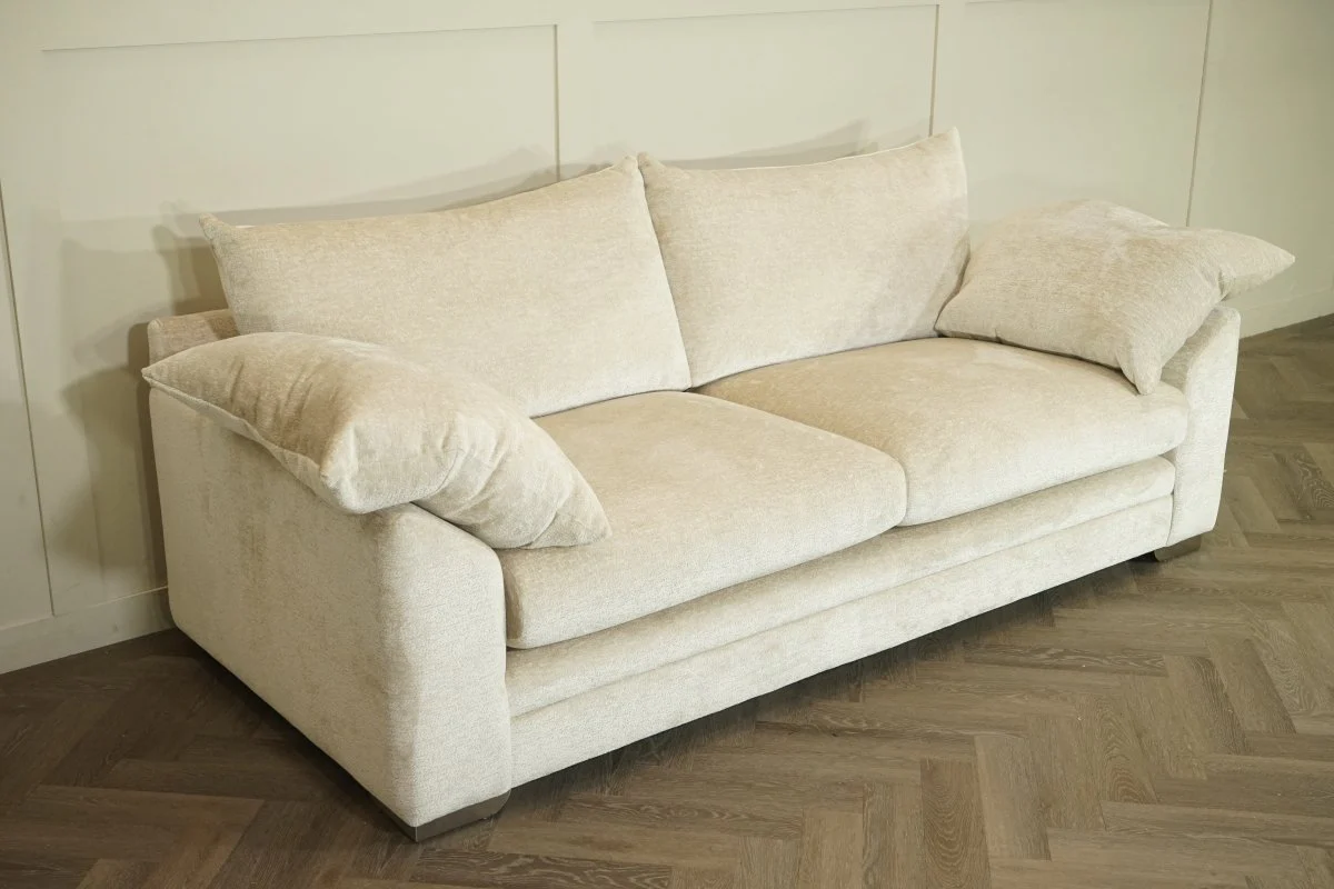Hoxley Fabric 3 Seater Sofa, Luxe Chenille Natural - Image 7
