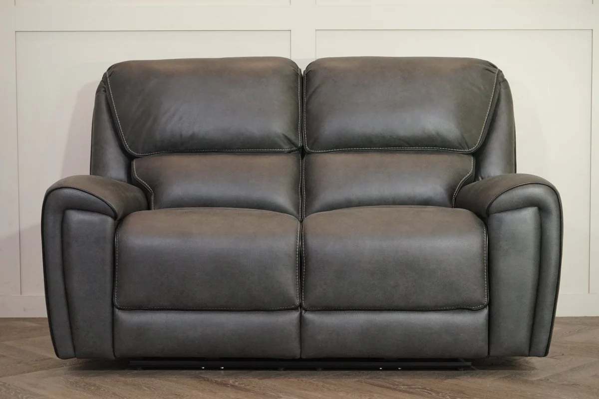 Hudson 2 Seater Power Reclining Sofa – Endurance Fabric – Graphite - Image 6