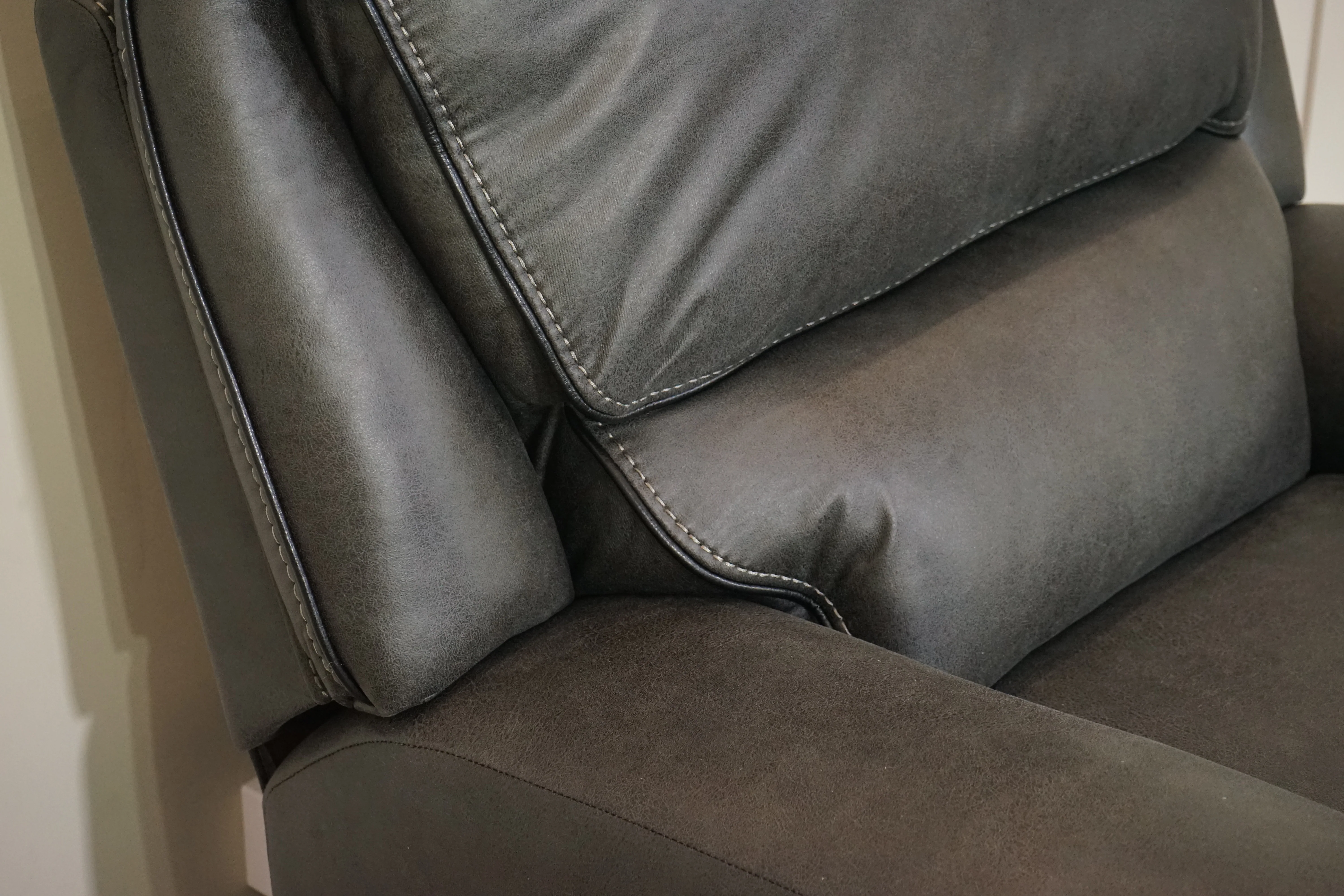 Hudson Power Reclining Armchair – Endurance Fabric – Graphite - Image 7