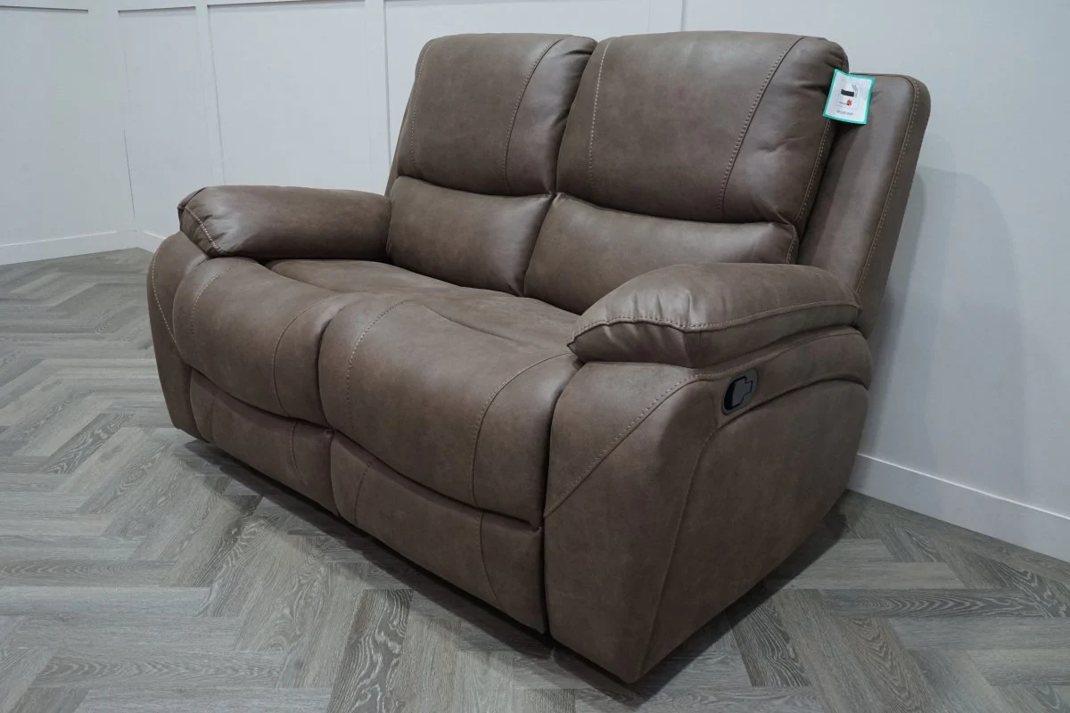 Isobel 2 Seater Manual Recliner Sofa, Endurance Chocolate - Image 11