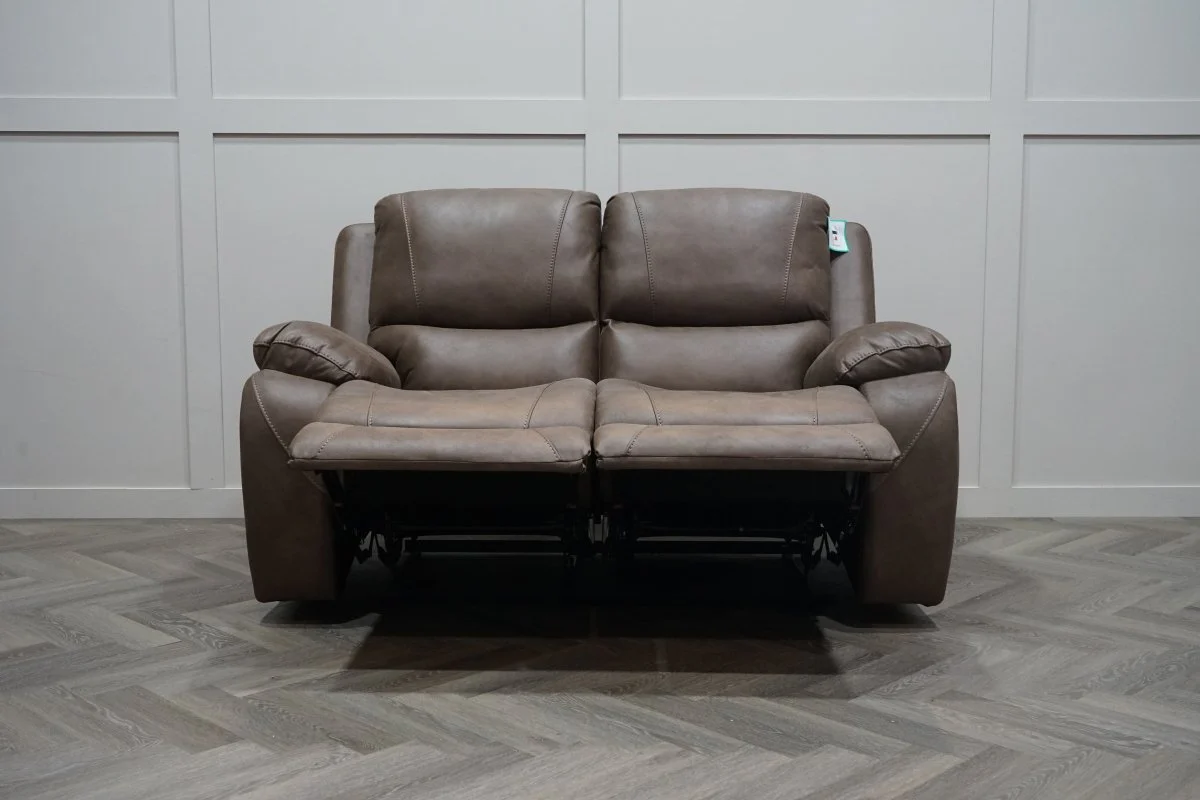 Isobel 2 Seater Manual Recliner Sofa, Endurance Chocolate - Image 5