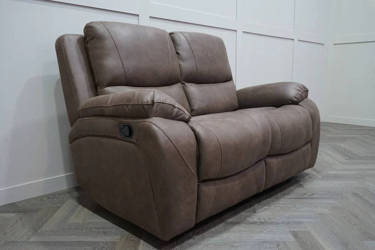 Isobel 2 Seater Manual Recliner Sofa, Endurance Chocolate - Image 7