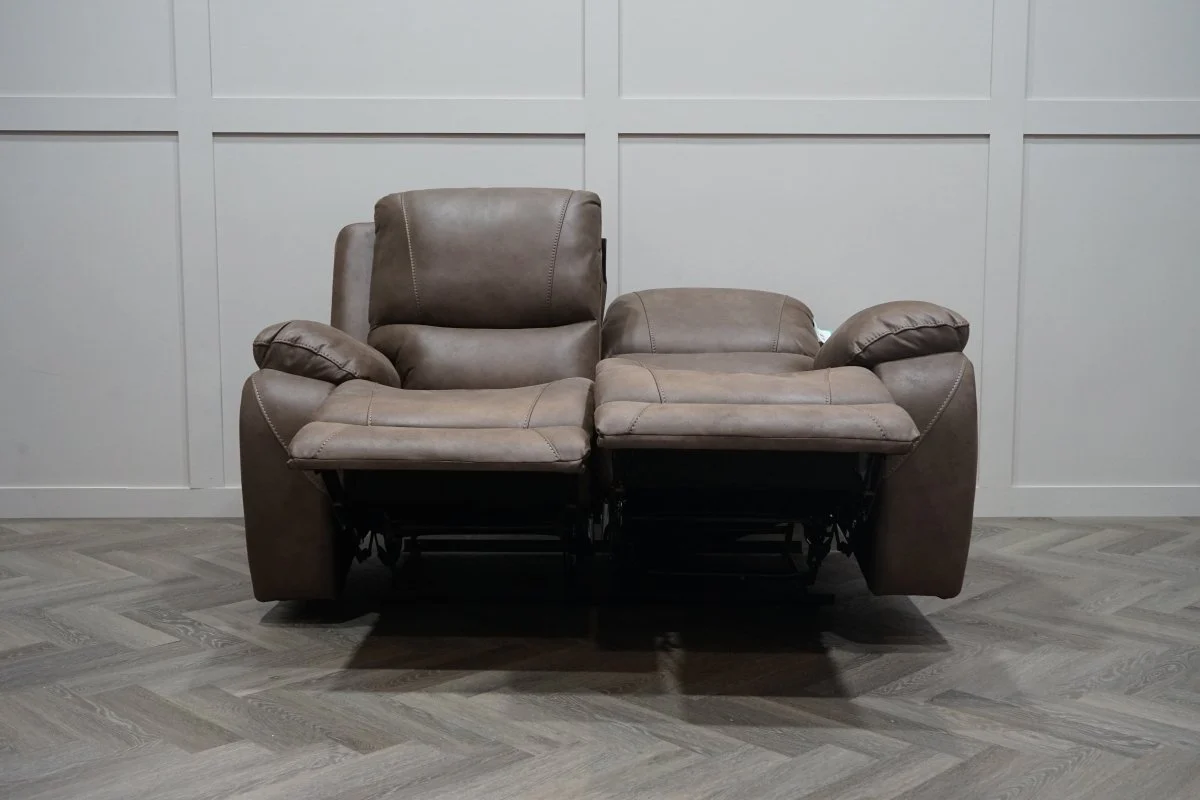 Isobel 2 Seater Manual Recliner Sofa, Endurance Chocolate - Image 8
