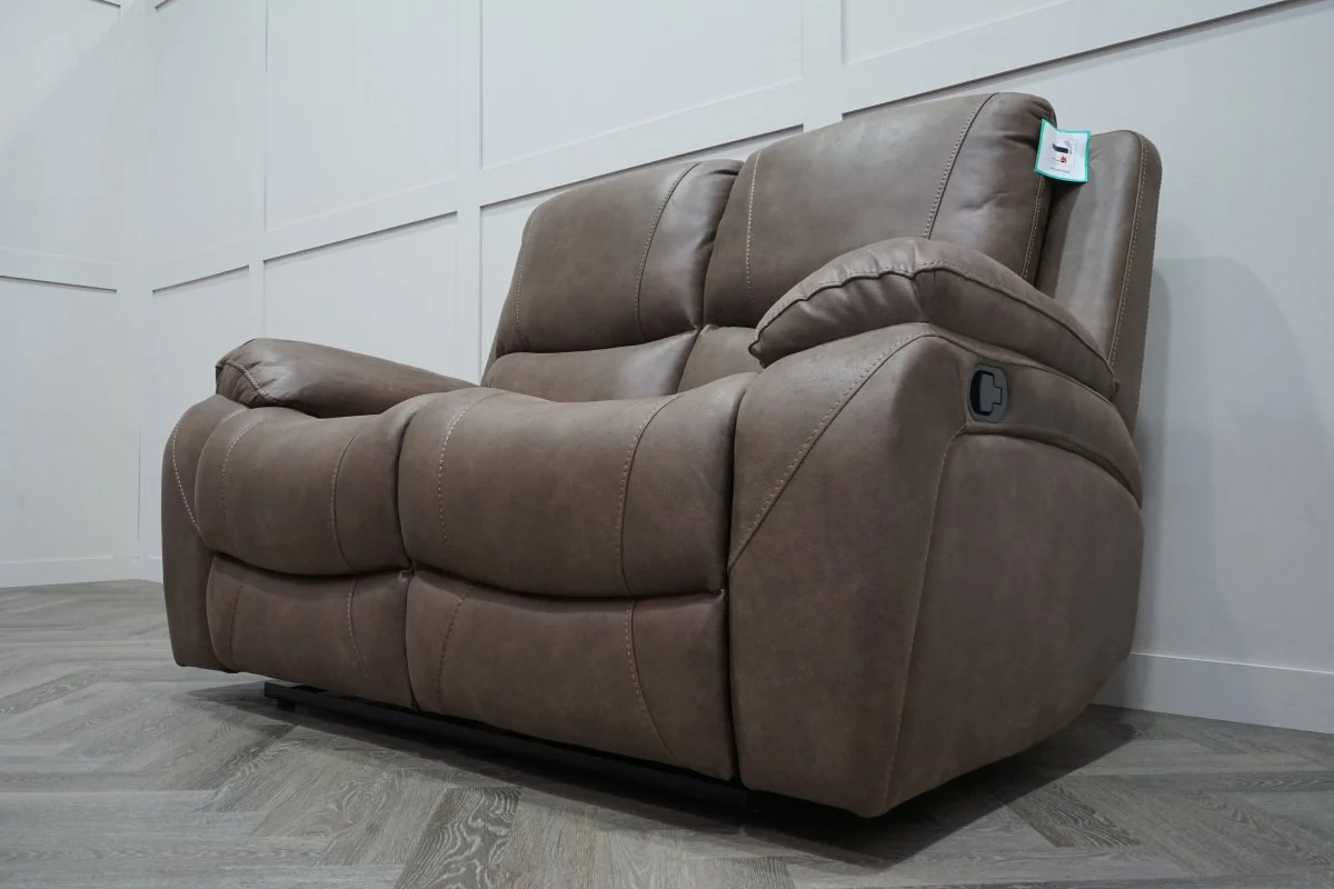 Isobel 2 Seater Manual Recliner Sofa, Endurance Chocolate - Image 9
