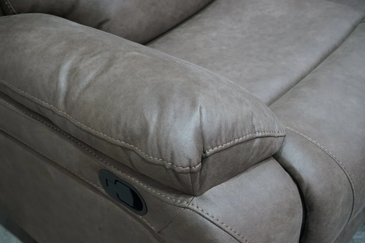 Isobel 2 Seater Manual Recliner Sofa, Endurance Chocolate - Image 4