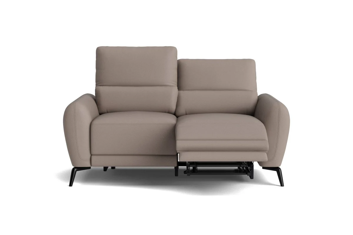 Jasmine 3 + 2 Seater Leather Sofa Set, Borelli Taupe - Image 3