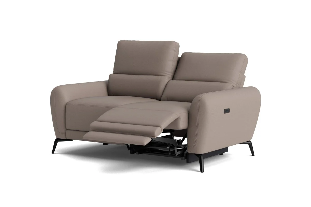 Jasmine 3 + 2 Seater Leather Sofa Set, Borelli Taupe - Image 4