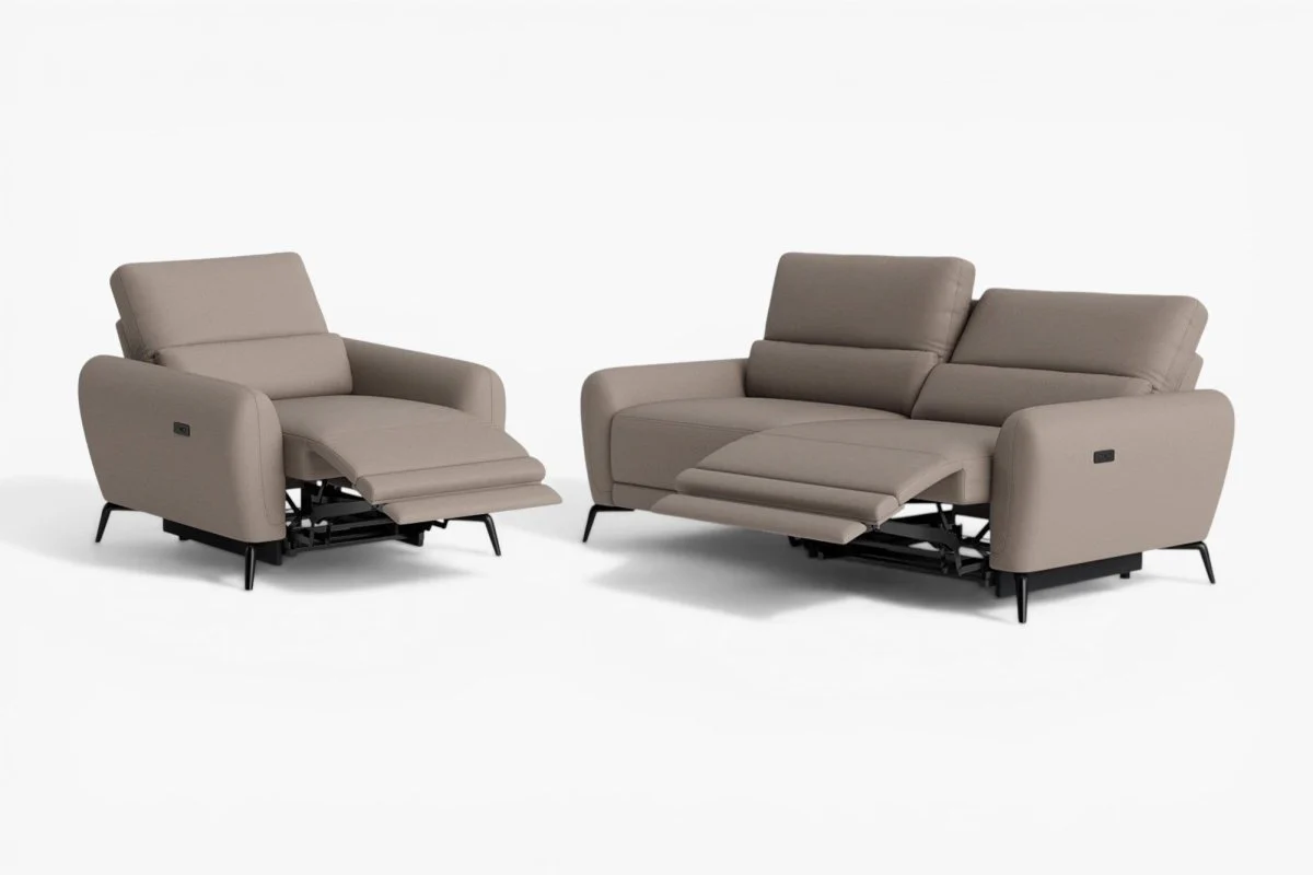 Jasmine 3 Seater Sofa & Armchair, Borelli Taupe